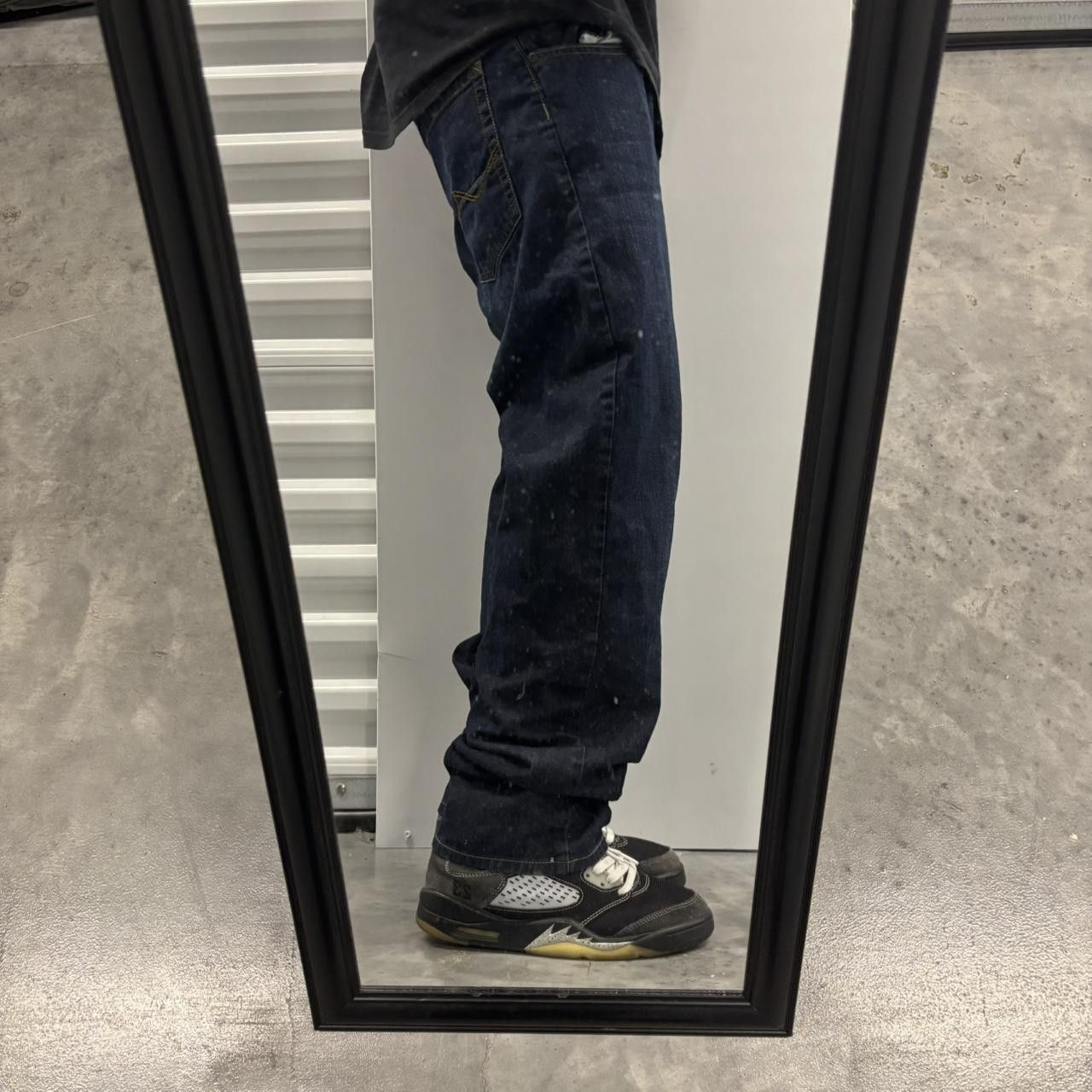 Japanese Brand × Vintage Crazy Vintage Y2K/2000s Grunge Dark Wash Denim Jeans! Size US 32 / EU 48 - 2 Thumbnail