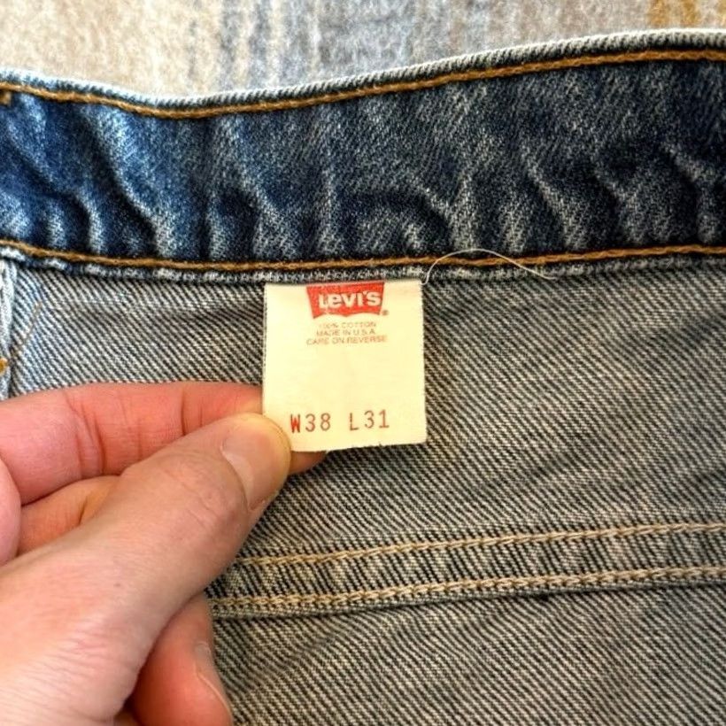 Levi's VINTAGE Levi’s 517 Orange Tab Jeans 90s Mens 36x30 Made In USA Blue Size US 36 / EU 52 - 3 Thumbnail