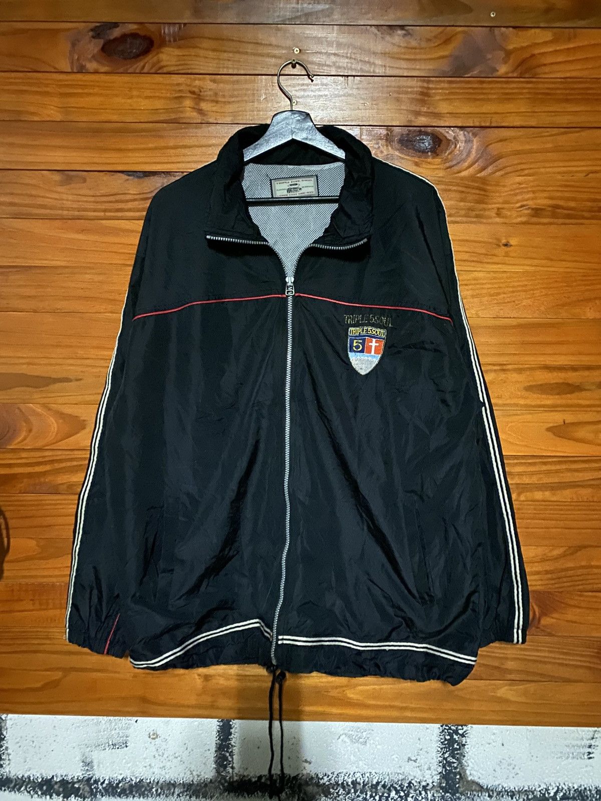 Triple 5 Soul Vintage Triple Five Soul Windbreaker Jacket –1990s/2000s NYC Size US L / EU 52-54 / 3 - 3 Thumbnail
