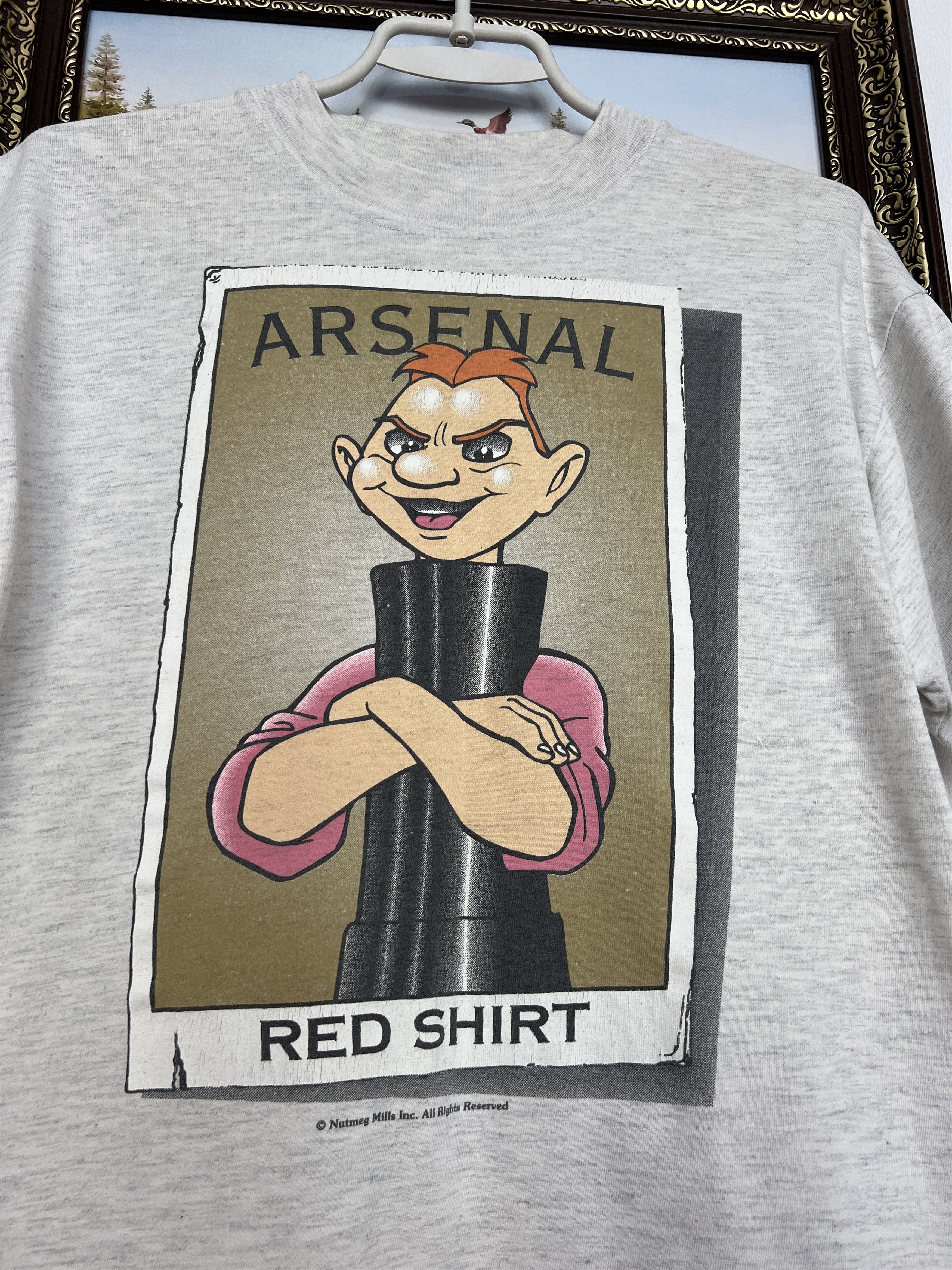 Nutmeg Vintage Arsenal Football Shirt Red Shirt Highbury Jersey Size US M / EU 48-50 / 2 - 3 Thumbnail