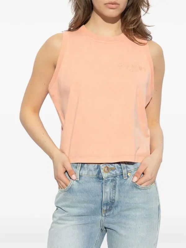 Balmain o1s1wg110725 Logo Embroidered Vest in Pink Size S / US 4 / IT 40 - 4 Thumbnail