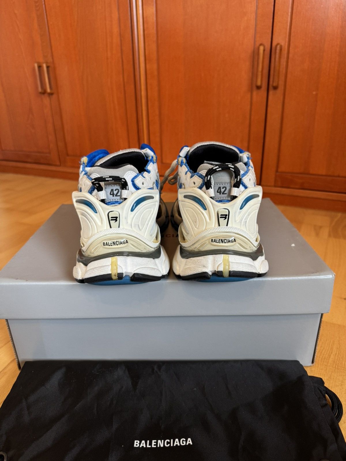 Balenciaga Balenciaga Runner Blue White Size US 9 / EU 42 - 8 Thumbnail