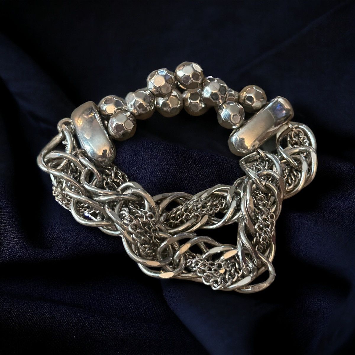Other Silver tone multi chain stretch bracelet Size ONE SIZE - 1 Thumbnail