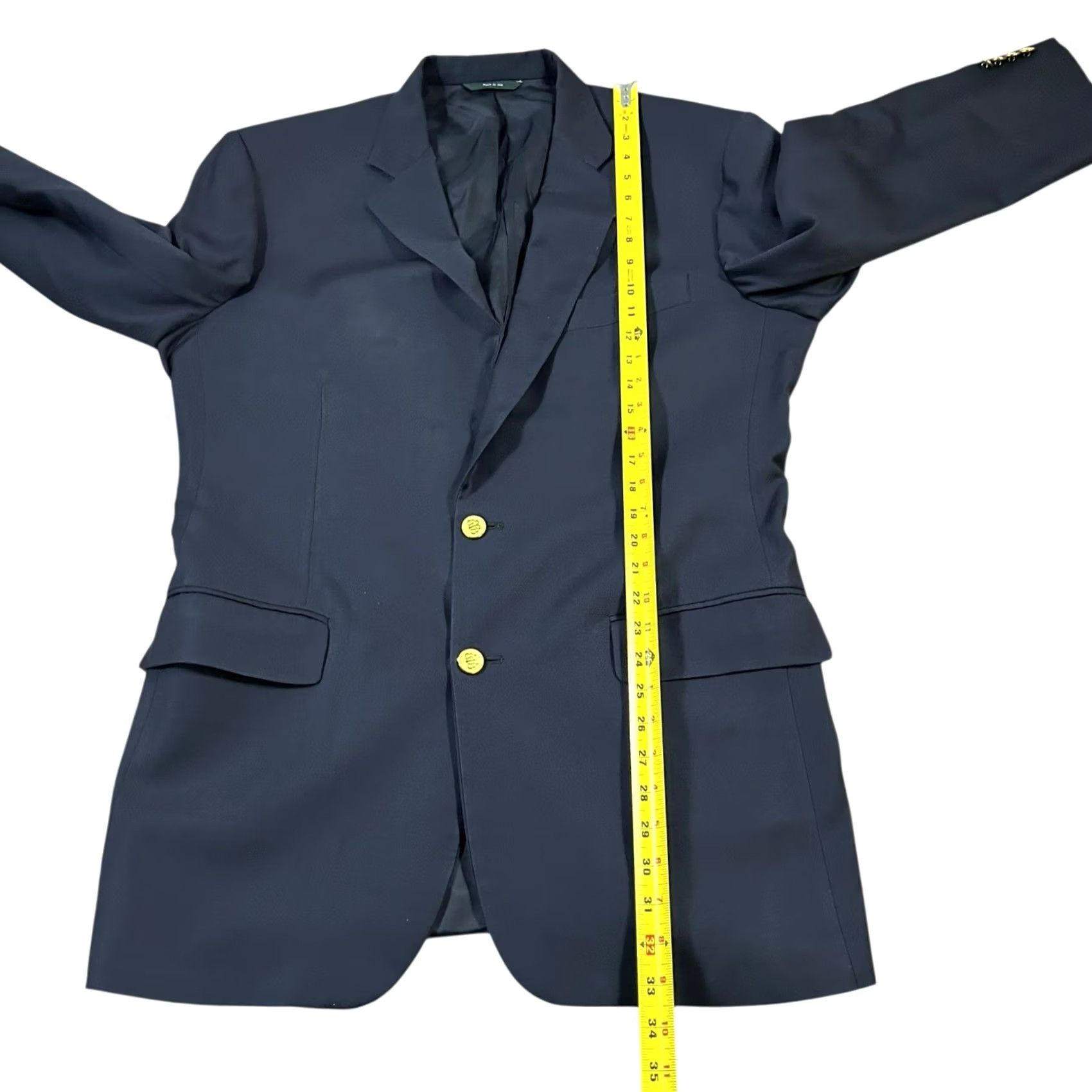 Brooks Brothers Brooks Brothers Blazer Wool 46 Solid Blue Jacket Regular Men Size 46R - 7 Thumbnail