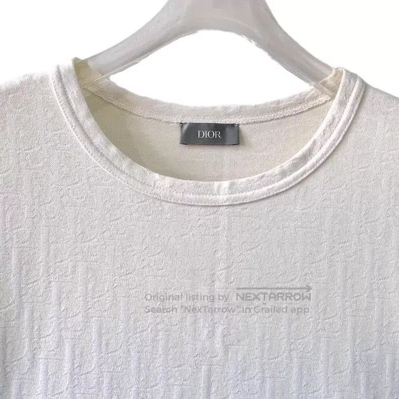 Dior Dior White logo dark pattern jacquart full print round-nec Size US S / EU 44-46 / 1 - 4 Thumbnail