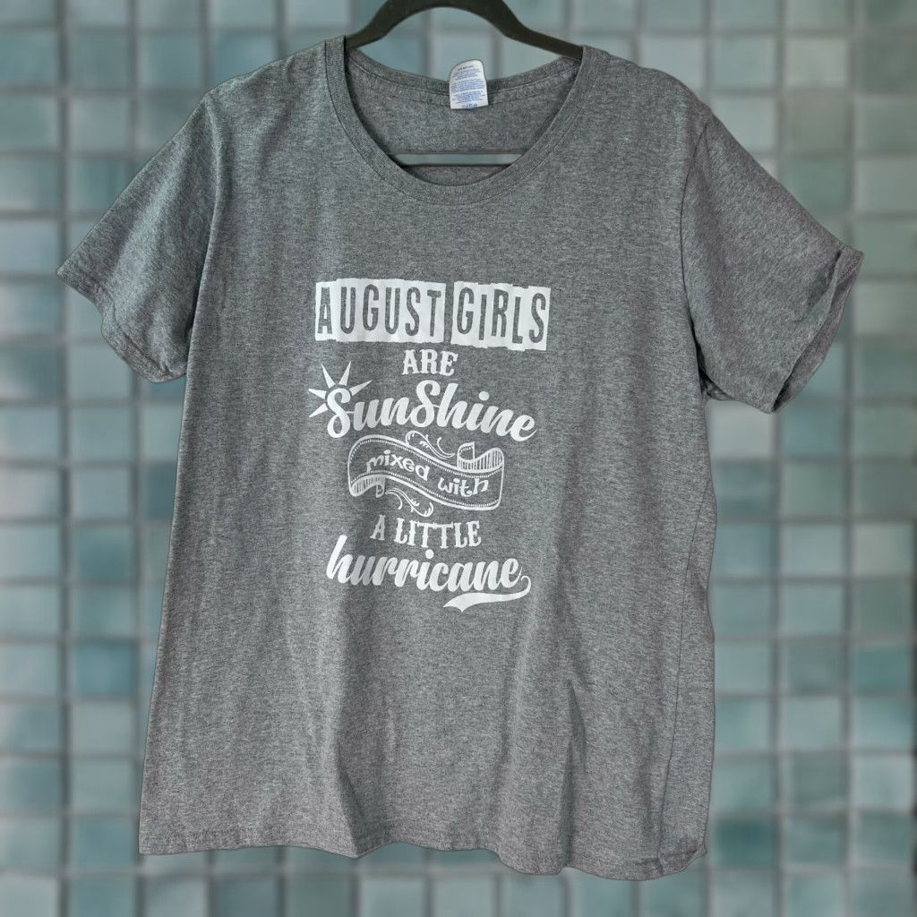 Port & Company Port & Company Shirt Mens XL Gray Graphic T Shirt Are Sun Shine Girls Size US XL / EU 56 / 4 - 1 Thumbnail