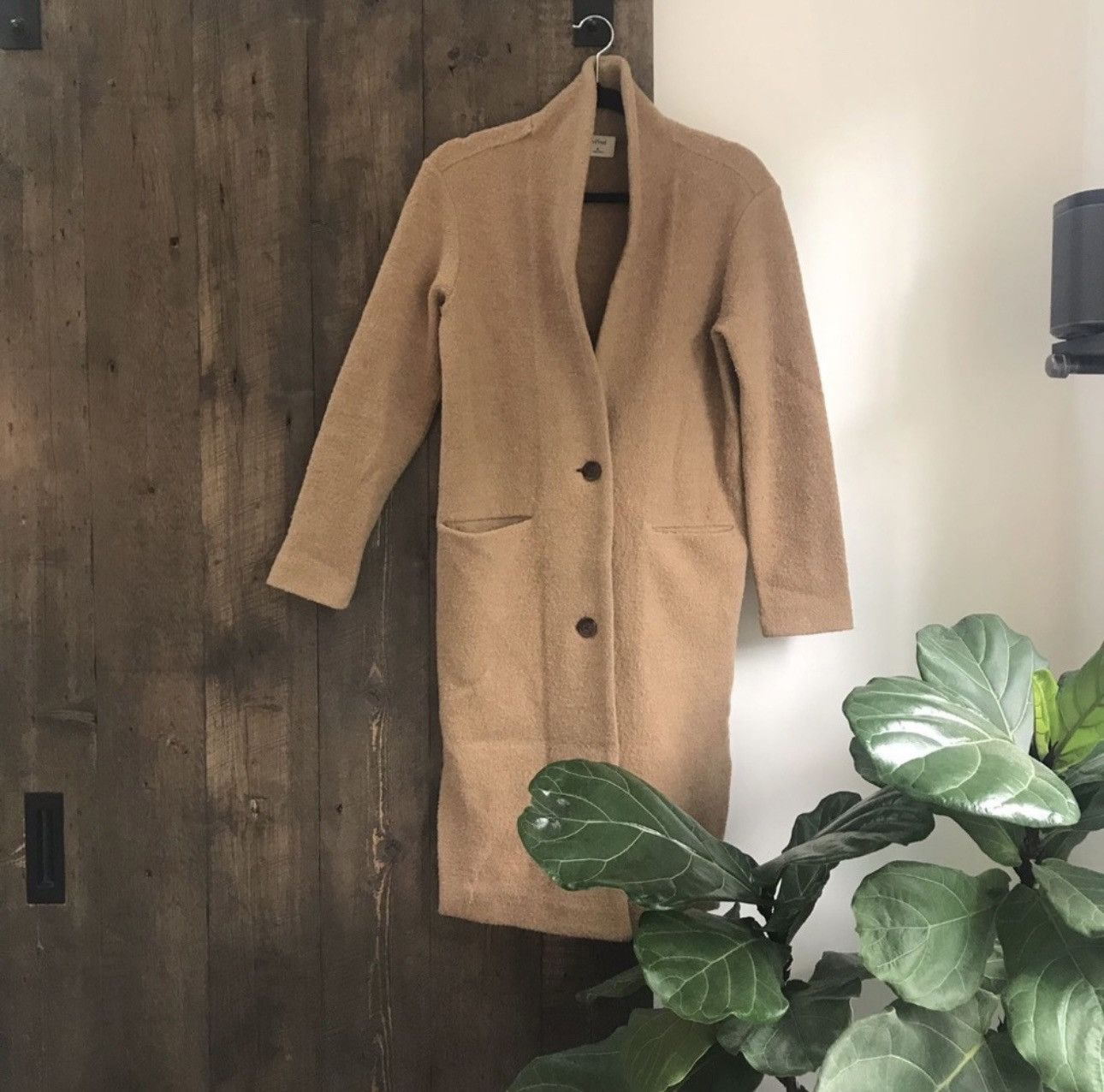 Aritzia Wilfred Dujardin Mustard Yellow Wool Coat Size S / US 4 / IT 40 - 1 Thumbnail