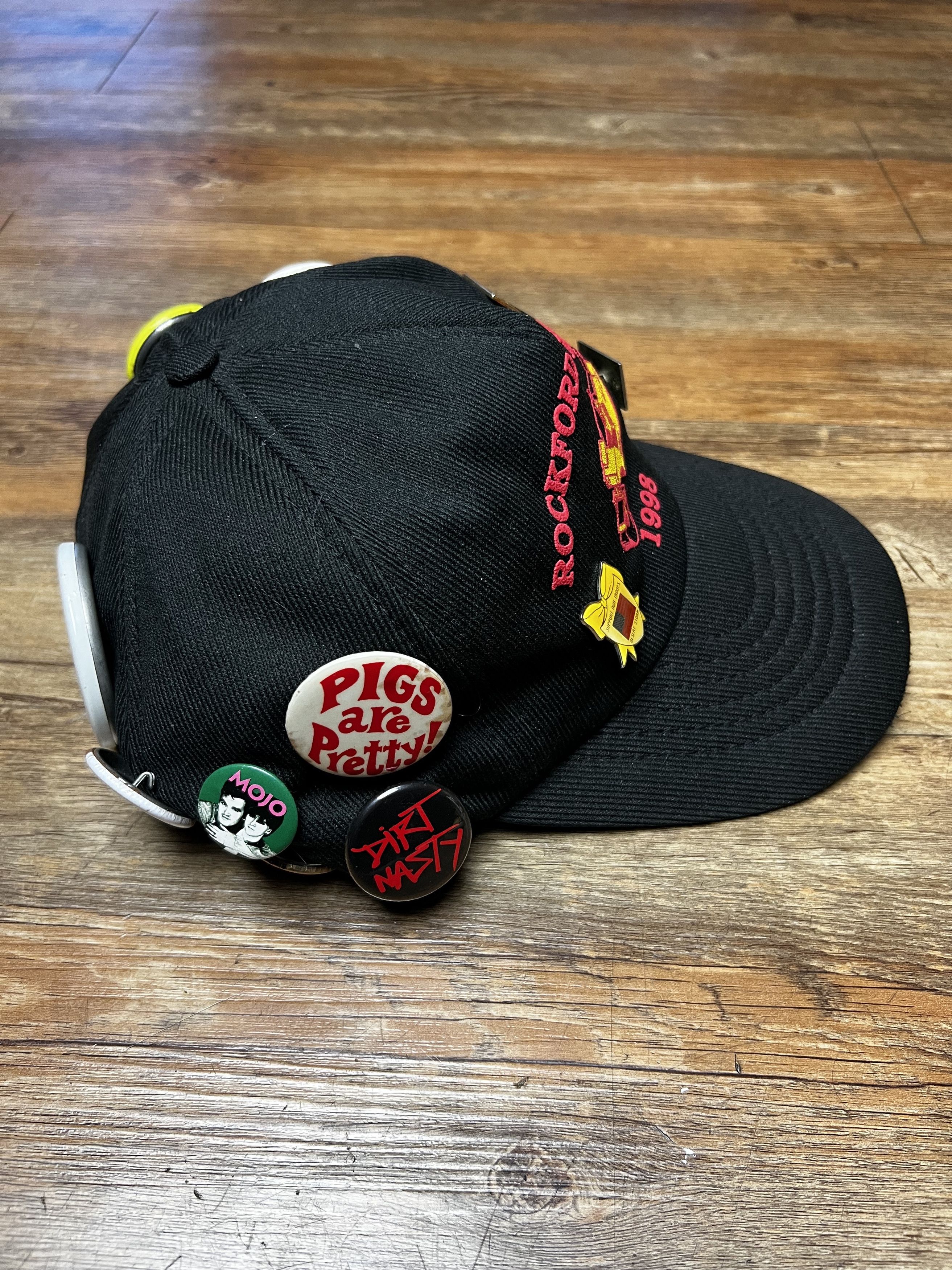Vintage Vintage Rockford Blacktop 1998 - 5 Panel Snapback Hat w Pins Size ONE SIZE - 4 Thumbnail