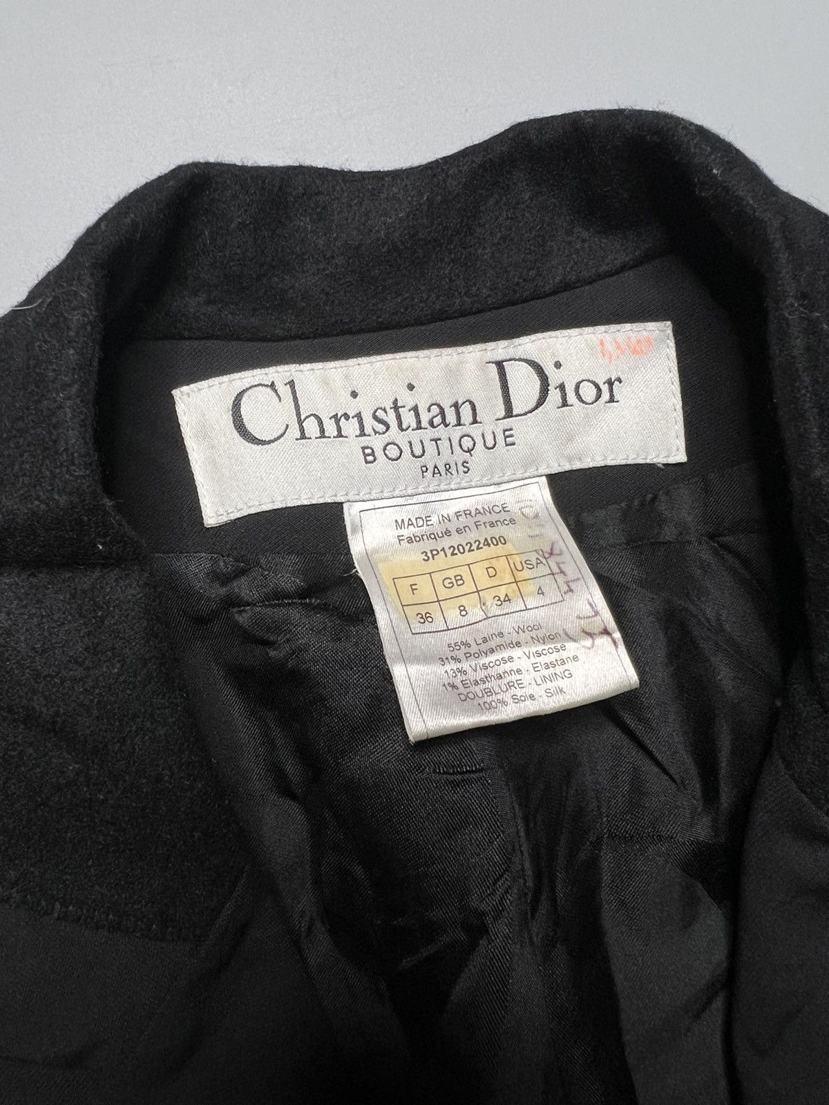 Christian Dior Monsieur × John Elliott Christian Dior S/S 03 Single Button Wool Blended Blazer Coat Size XS / US 0-2 / IT 36-38 - 6 Thumbnail