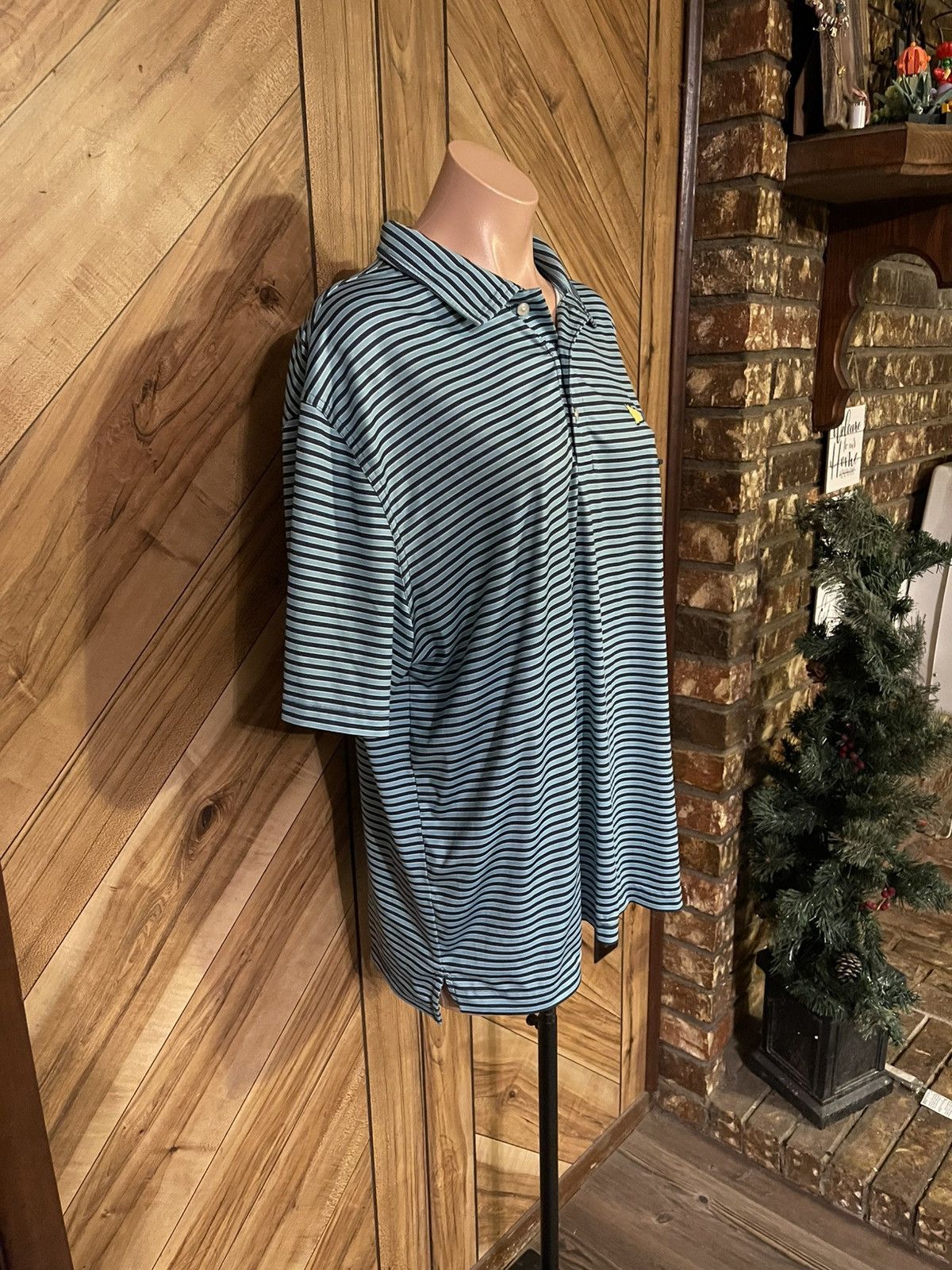 Chubbies Chubbies Men’s L Blue Striped Fired Up Stretched Polo Shirt Size US L / EU 52-54 / 3 - 4 Thumbnail