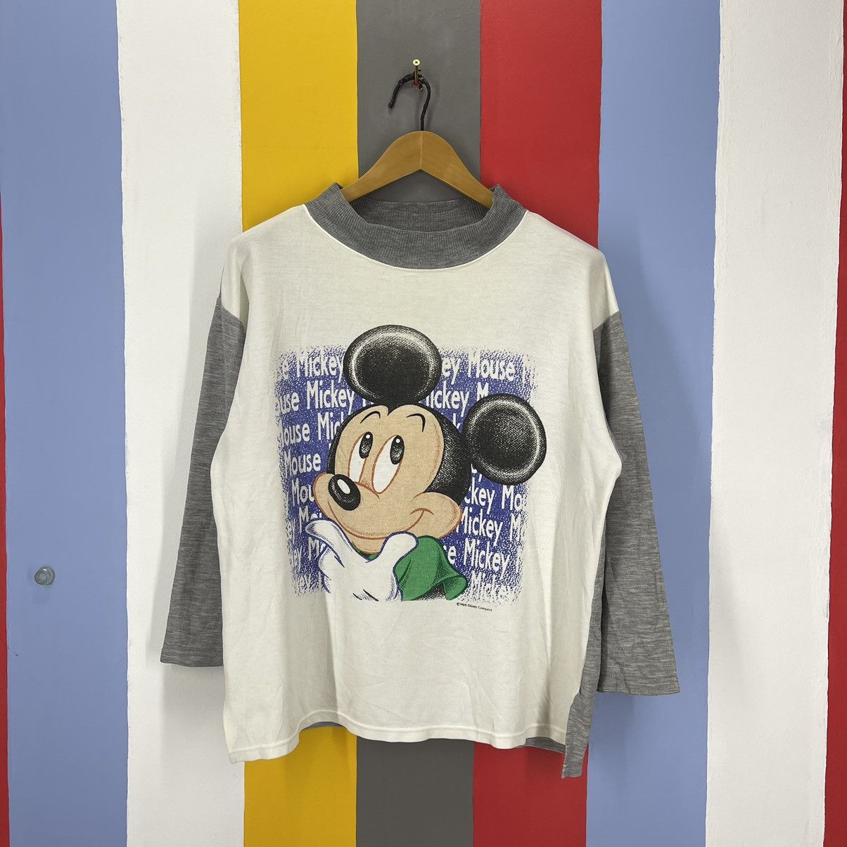 Disney MICKEY MOUSE by DIA CLUB Crew Neck Sweatshirt #1404AW Size US M / EU 48-50 / 2 - 1 Thumbnail