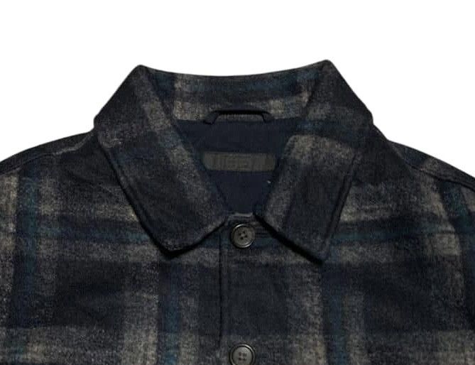 Japanese Brand Vintage Uniqlo Shadow Plaid Wool Flannel Shirt Jacket Size US L / EU 52-54 / 3 - 4 Thumbnail