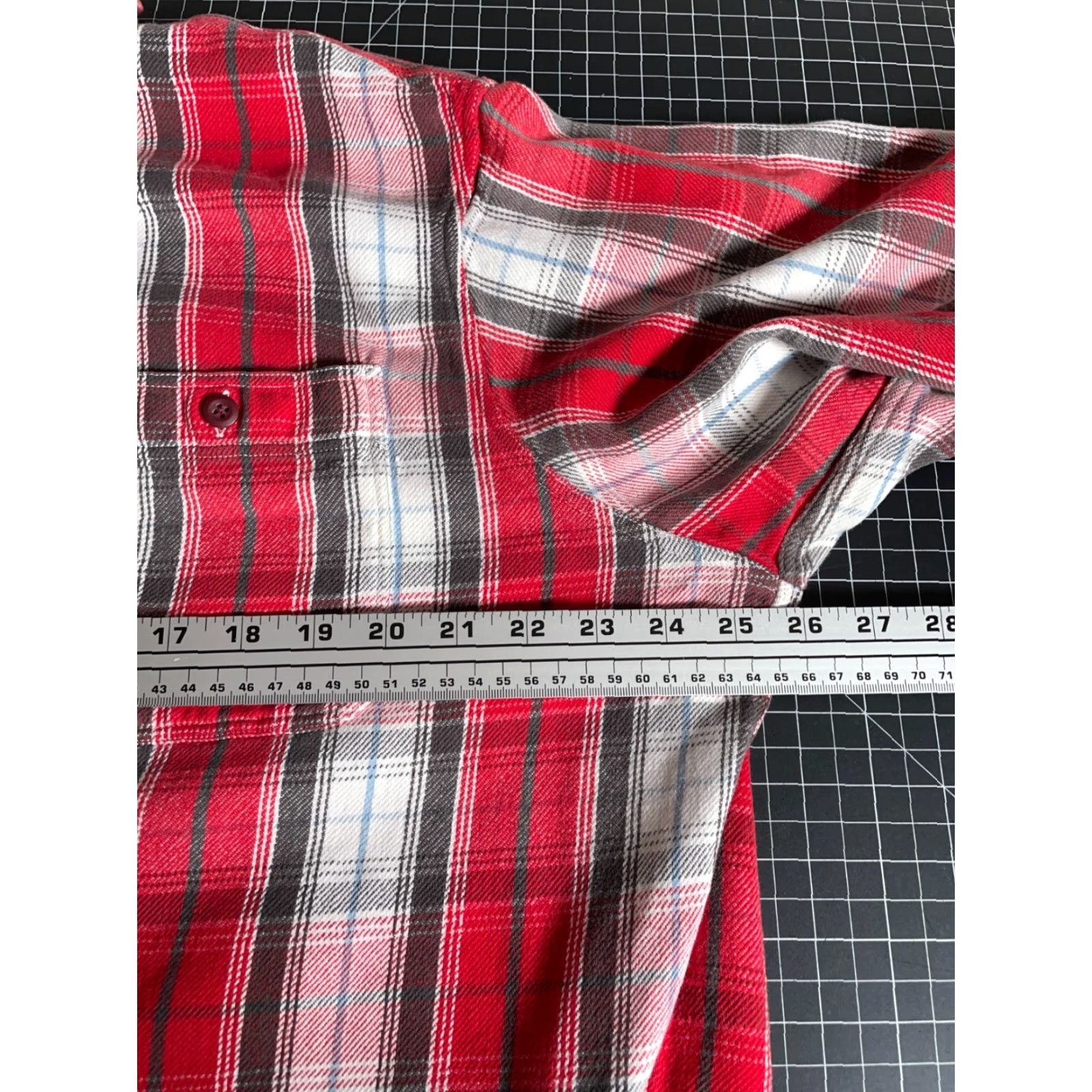Vintage Polo Sport Shirt Men's XL Red Plaid Flannel Cotton Button-Up Grunge Preppy Size US XL / EU 56 / 4 - 5 Thumbnail