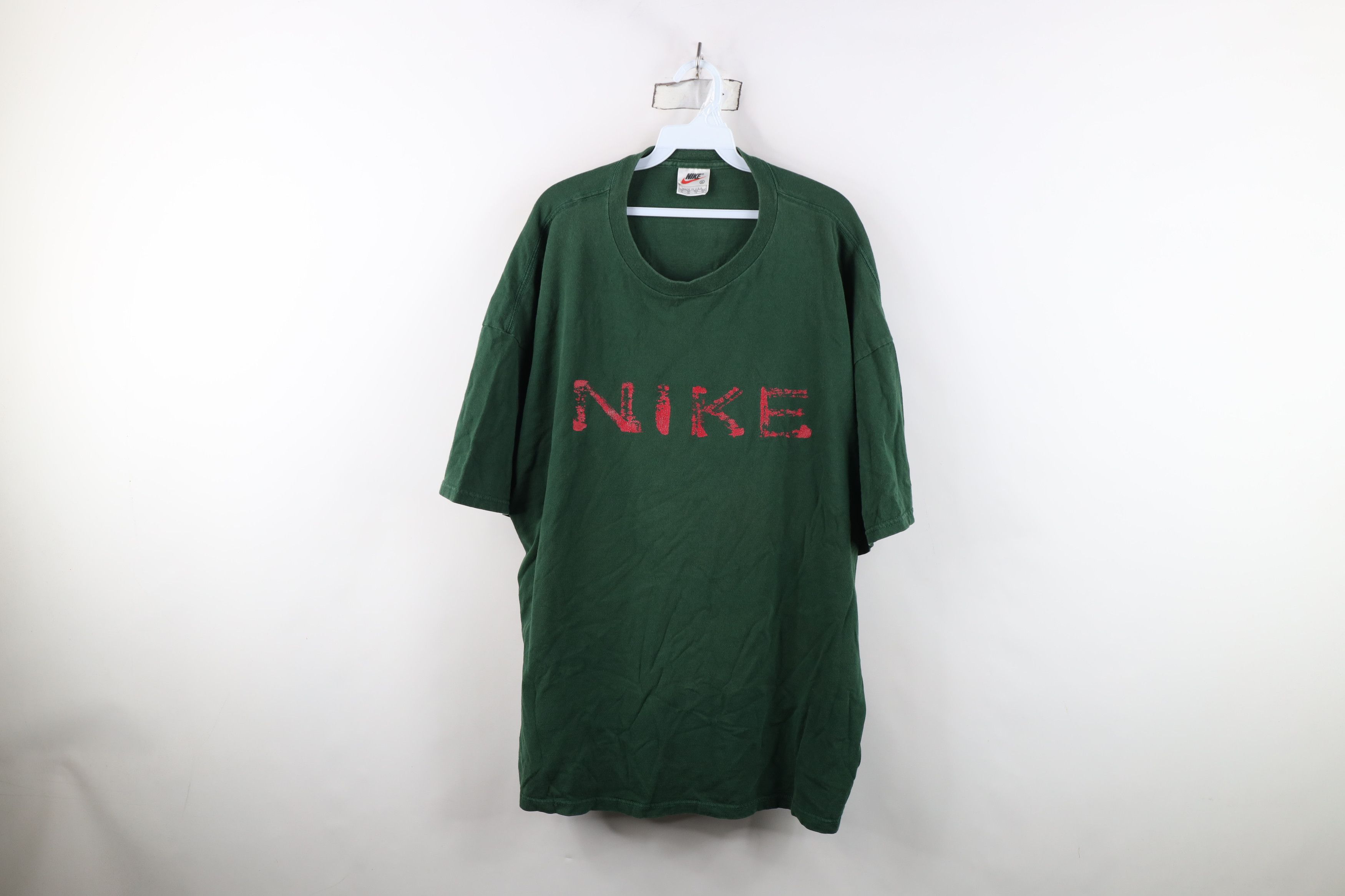 Nike Vintage 90s Nike Spell Travis Scott Big Swoosh T-Shirt USA Size US XXL / EU 58 / 5 - 1 Thumbnail