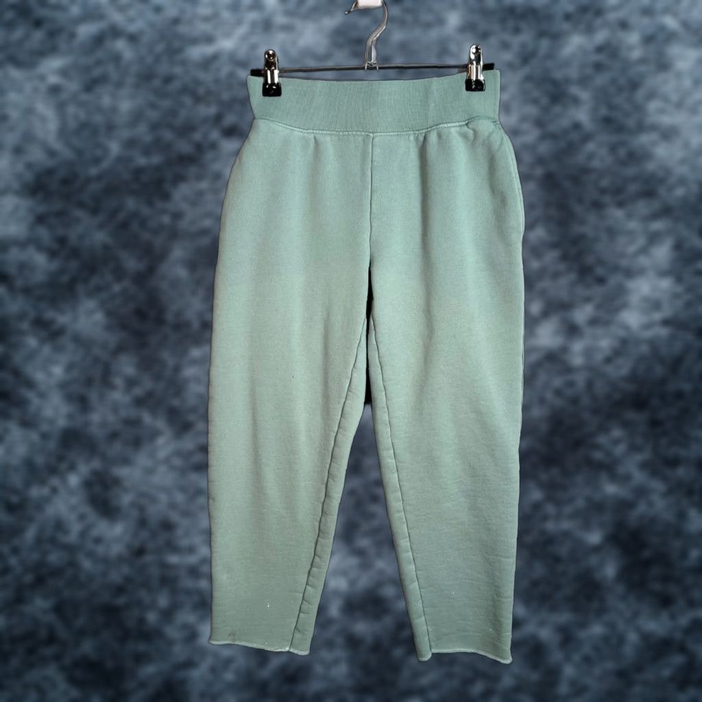 TNA Tna CozyAF Fleece High-Waisted Sweatpants 2XS Sage Green Cotton Blend Womens Size 24" / US 00 / IT 34 - 1 Thumbnail