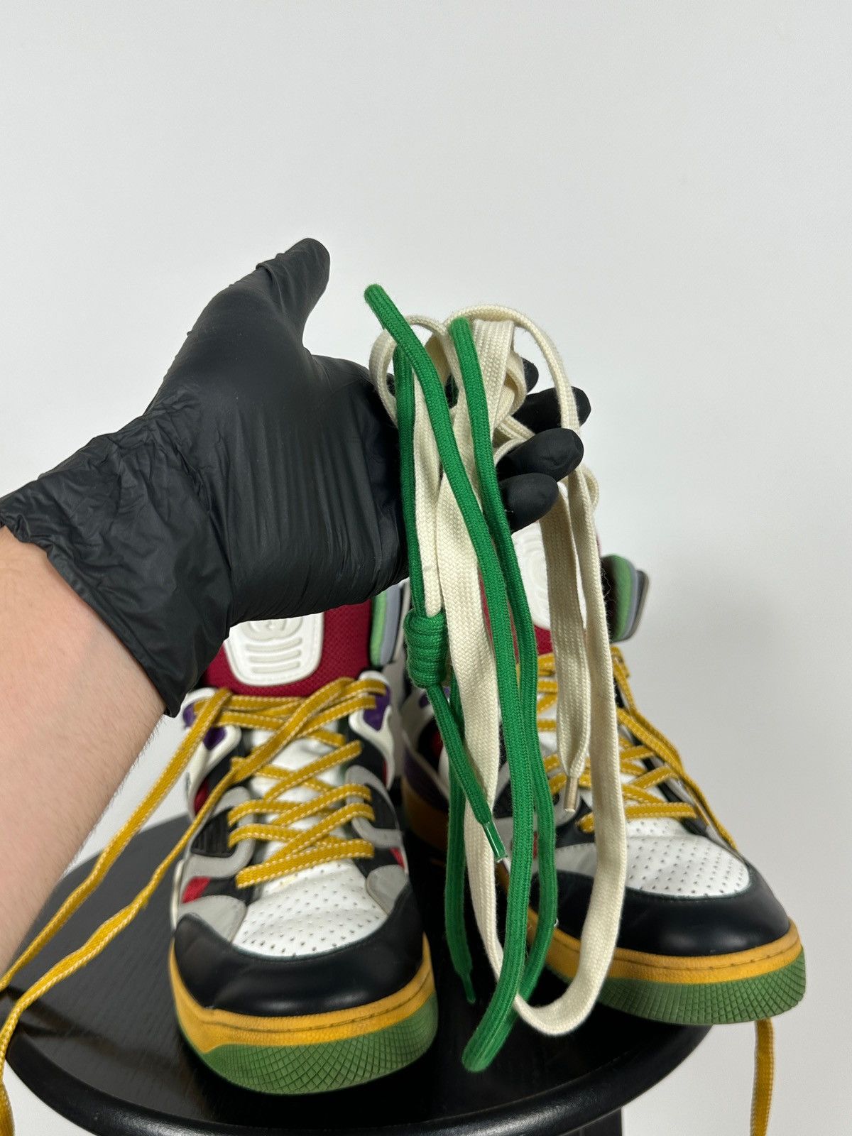 Gucci Gucci Basket Hi Top Sneakers Size US 8.5 / EU 41-42 - 19 Thumbnail