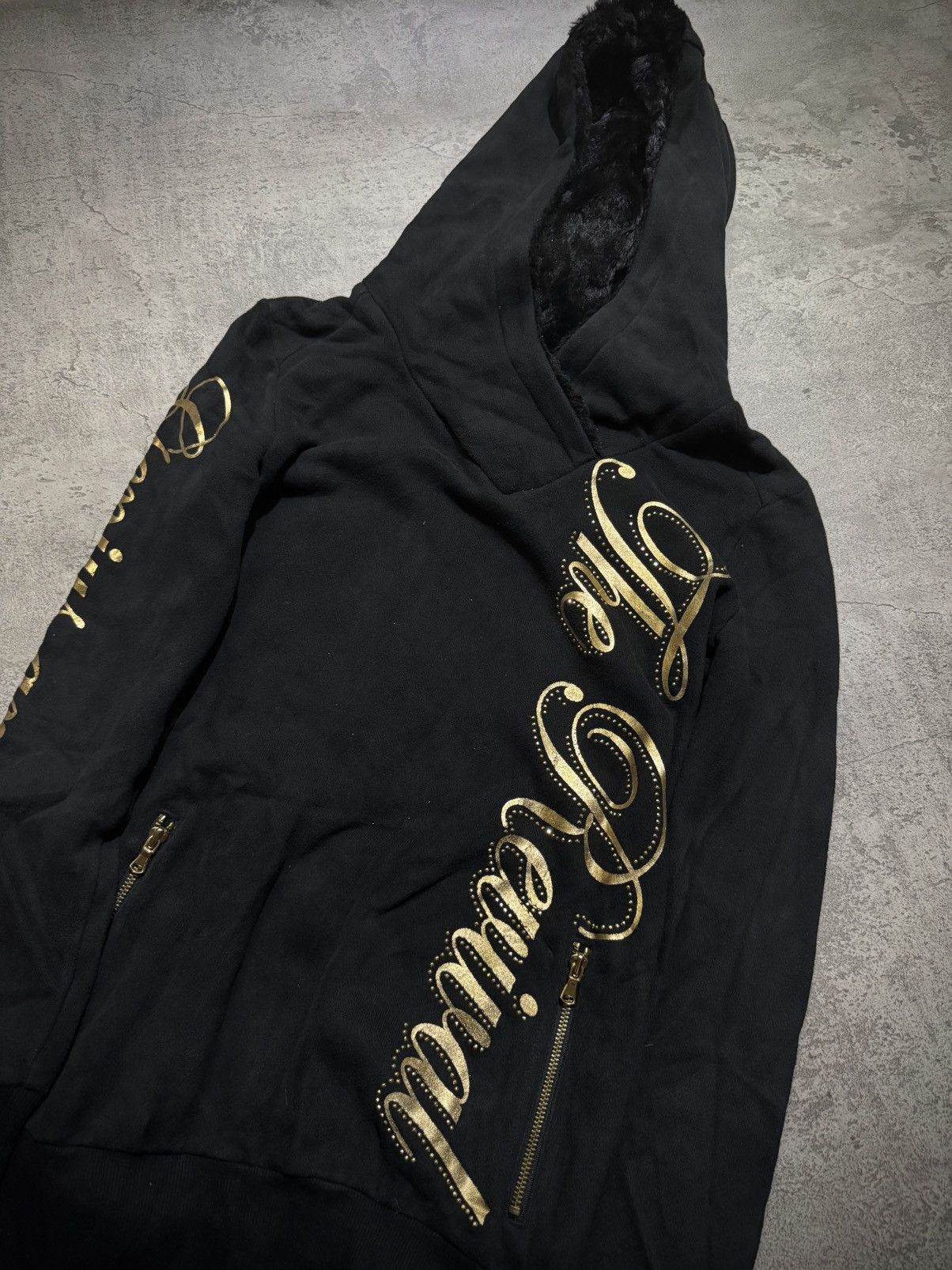 Japanese Brand 2000s EGOIST - IFSIXWASNINE POEM STYLE FUR HOODIE Size US M / EU 48-50 / 2 - 3 Thumbnail
