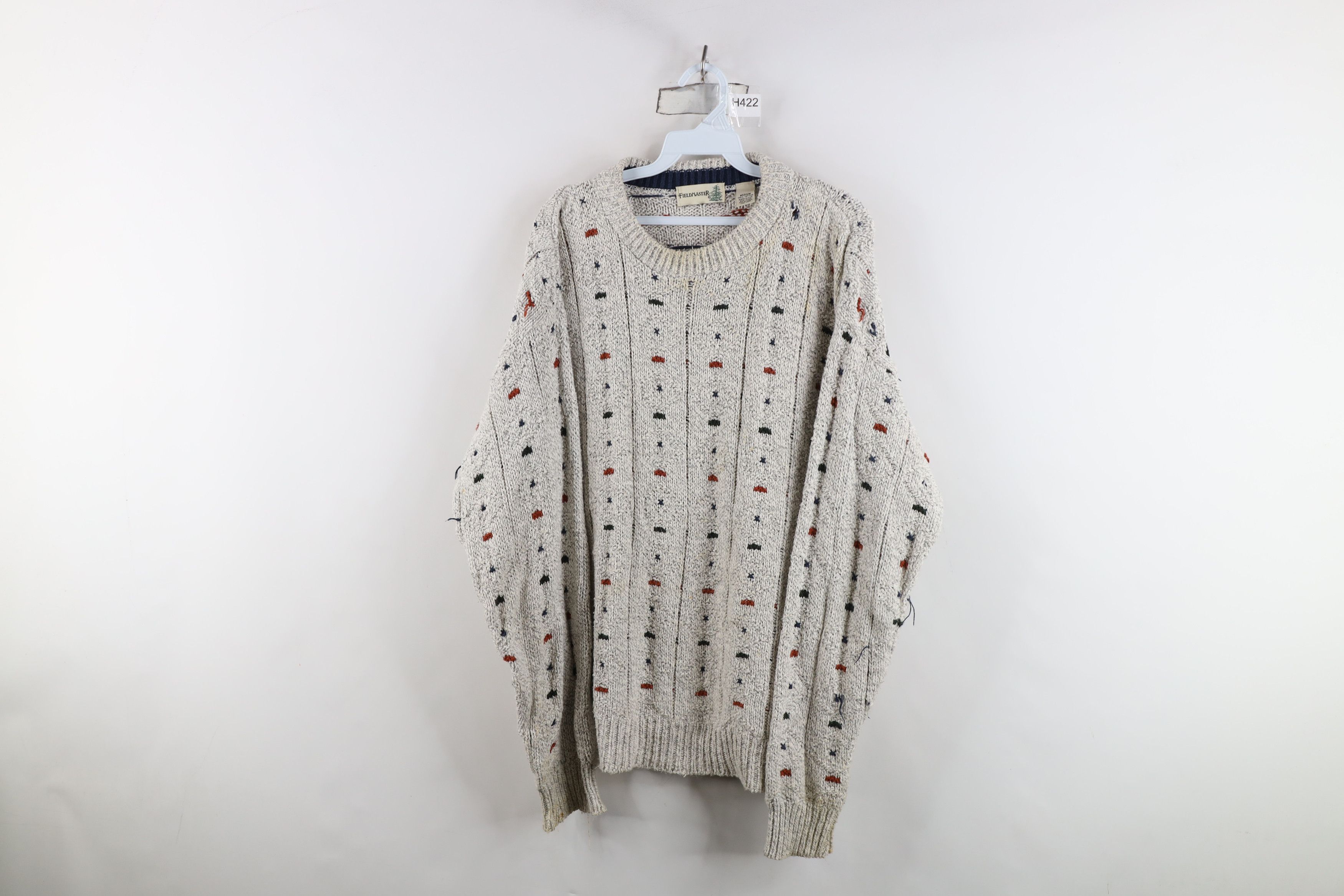 Vintage Vintage 90s Streetwear Chunky Ribbed Knit Sweater USA Size US M / EU 48-50 / 2 - 1 Thumbnail
