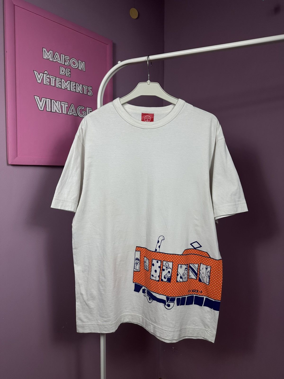 Other Ojico Japan T Shirt Tee White Train Printed Logo Size US M / EU 48-50 / 2 - 1 Thumbnail