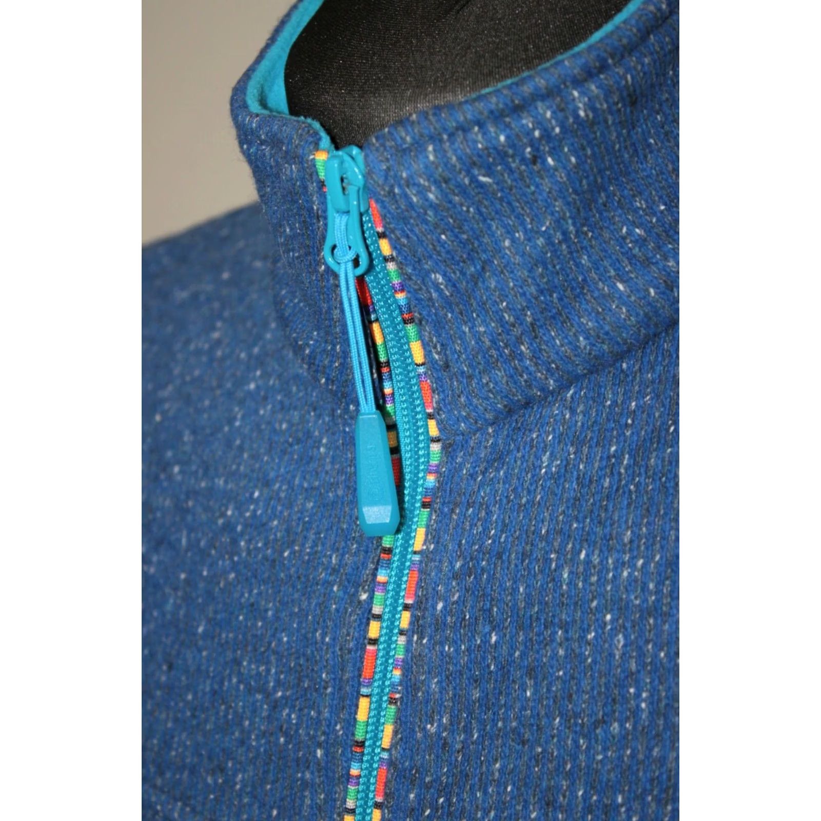 Vintage Sherpa blue full zip jumper jacket active wear Size S Mens Size US S / EU 44-46 / 1 - 3 Thumbnail