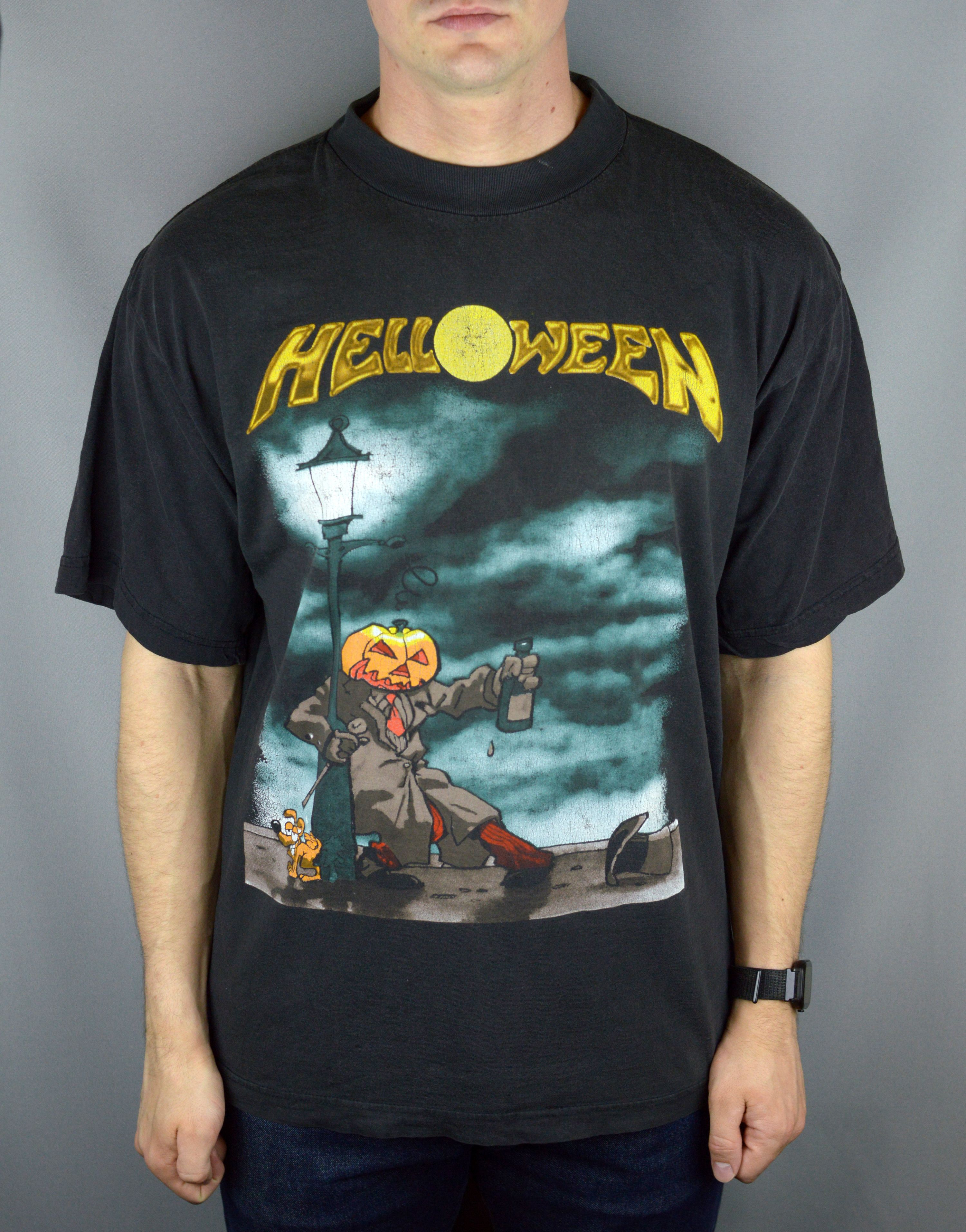 Vintage Helloween Master Ring World Tour 94 95 t shirt - toestory.in