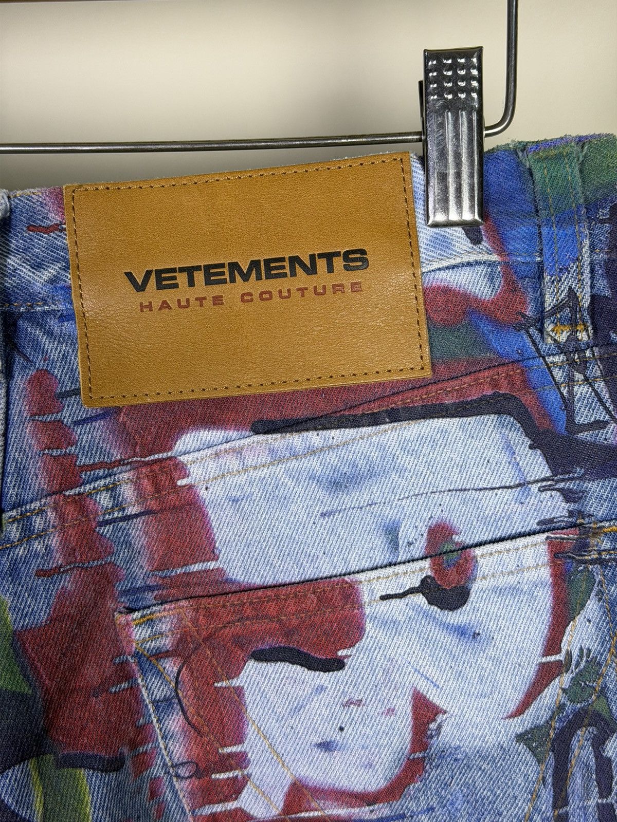 Vetements *RARE* DEMNA GVASALIA RUNWAY GRAFFITI DENIM SLIM FIT Size US 29 - 14 Thumbnail