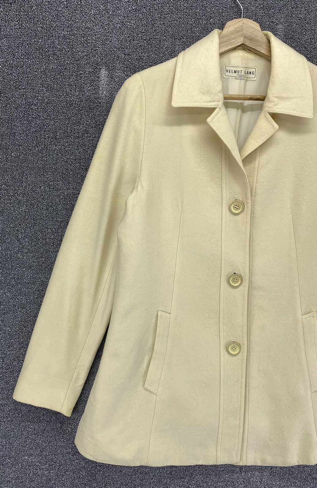 Helmut Lang Vintage Helmut Lang Wool Coat Long Jacket Size M / US 6-8 / IT 42-44 - 4 Thumbnail