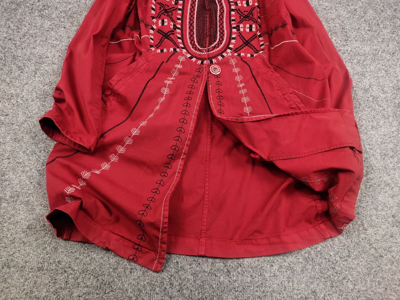 Bazar 14 Bazar Deluxe Design embroidered logo Red Light Long Jacket Size M / US 6-8 / IT 42-44 - 5 Thumbnail
