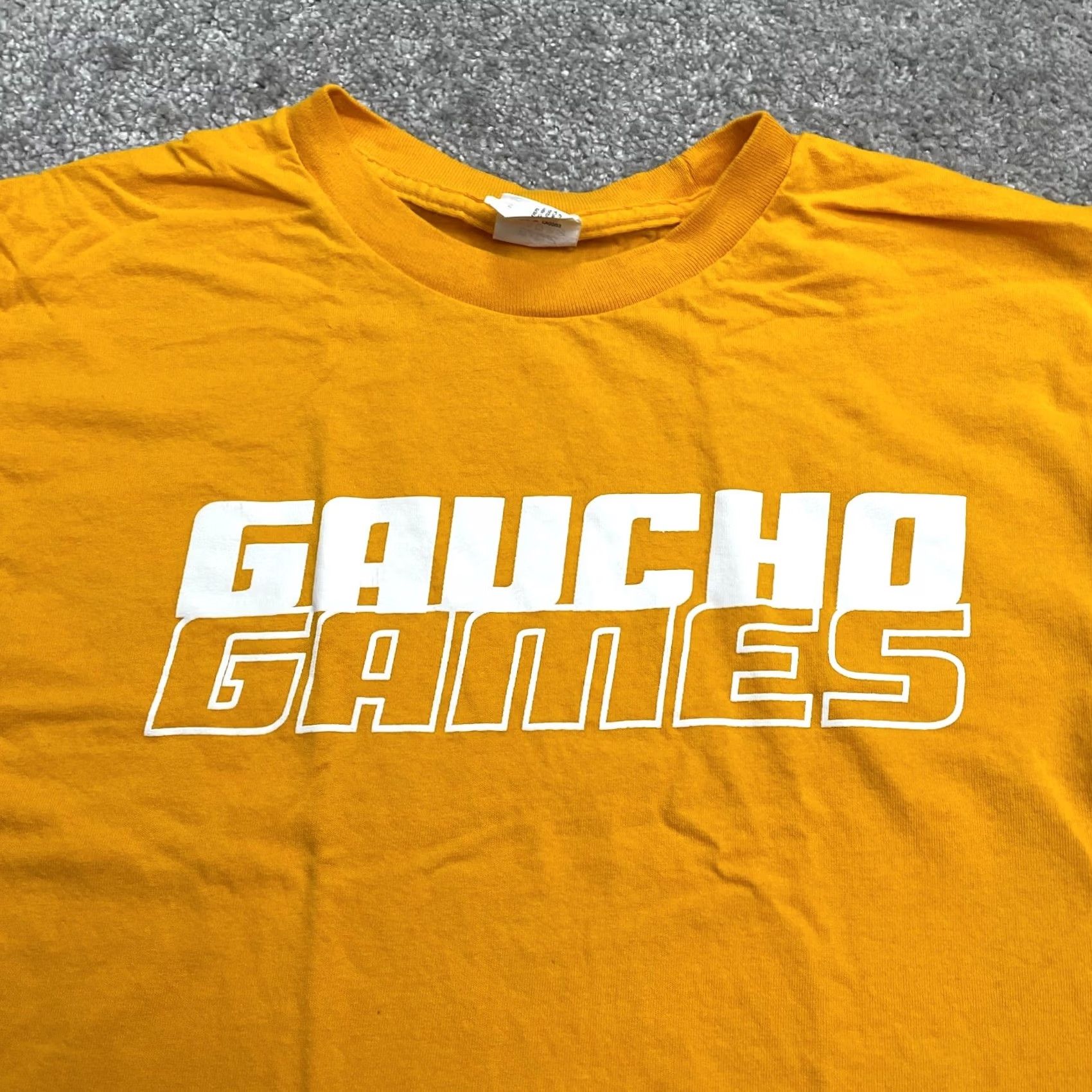 Hanes Hanes UCSB Gaucho Games Graphic T-Shirt Womens Small Yellow Crew Neck Cotton Tee Size S / US 4 / IT 40 - 3 Thumbnail