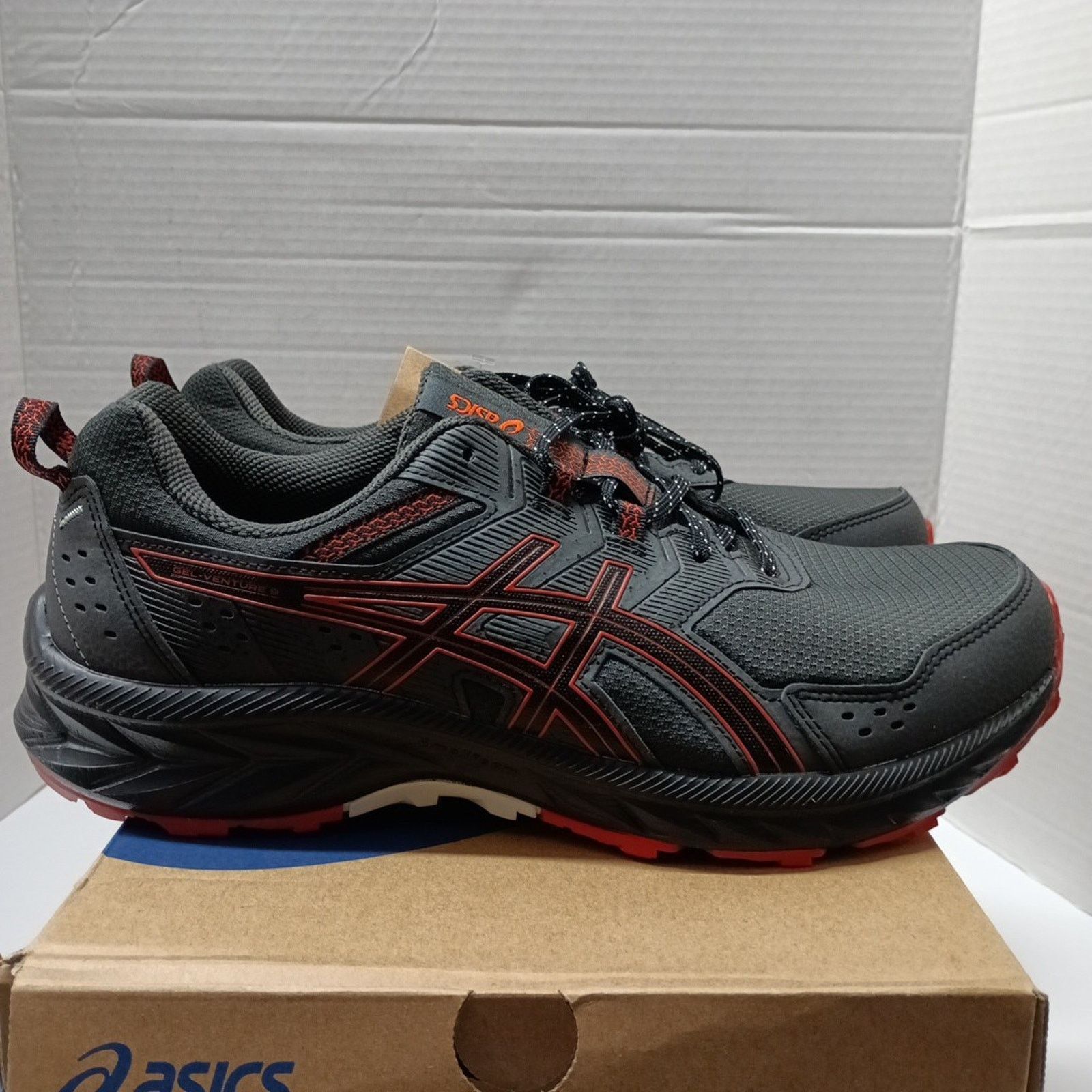 Asics ASICS Gel-Venture 9 Shoes Men's Size 11 Wide (4E) Gray Red Size US 11 / EU 44 - 1 Thumbnail