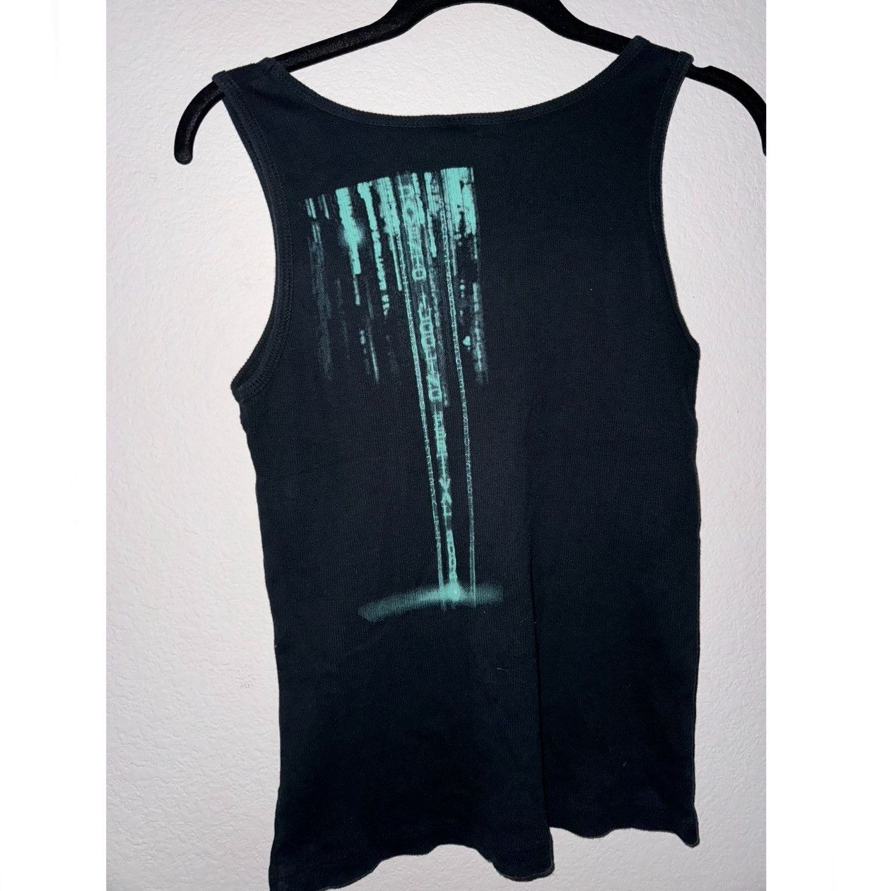 Other × Vintage Women’s Black Tank Screen Printed Matrix Size Small Shirt Size S / US 4 / IT 40 - 2 Thumbnail