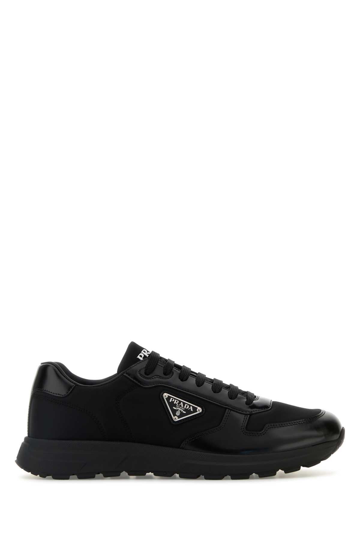スニーカー PRADA Black Nylon And Leather Prax 2.0 Sneakers Prada Prax 2.0 Sneakers | Black | FARFETCH