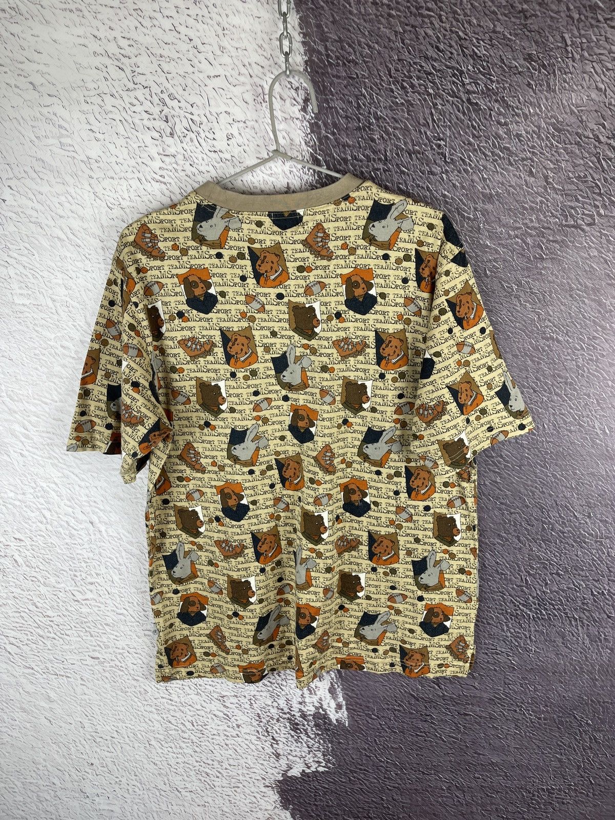 Japanese Brand × Jean Charles De Castelbajac × Vintage Jean Charles de Castelbajac Sport animal pattern tee shirt Size US M / EU 48-50 / 2 - 12 Thumbnail