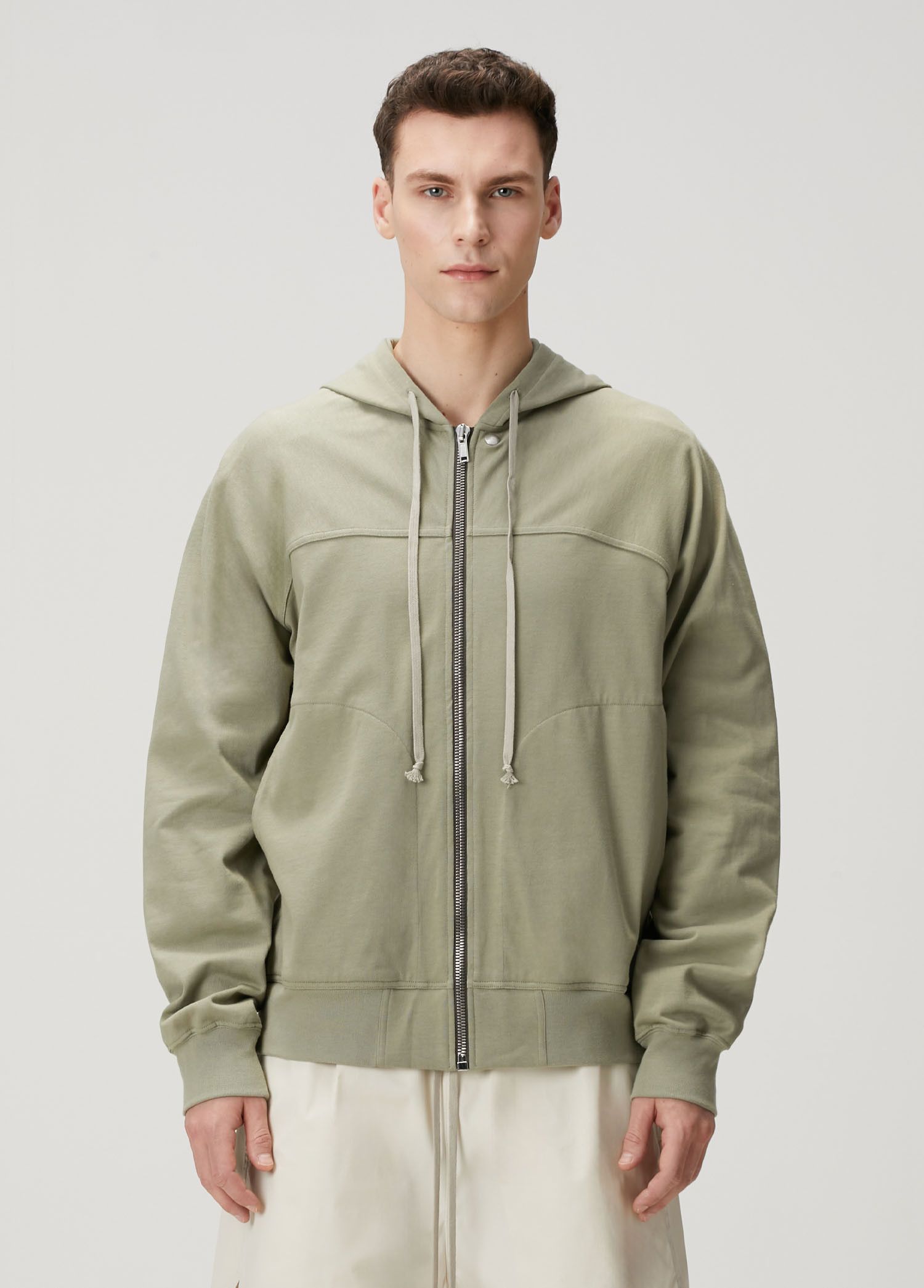 Rick Owens RICK OWENS green zip up cotton hoodie sweatshirt Medium q Size US M / EU 48-50 / 2 - 1 Thumbnail