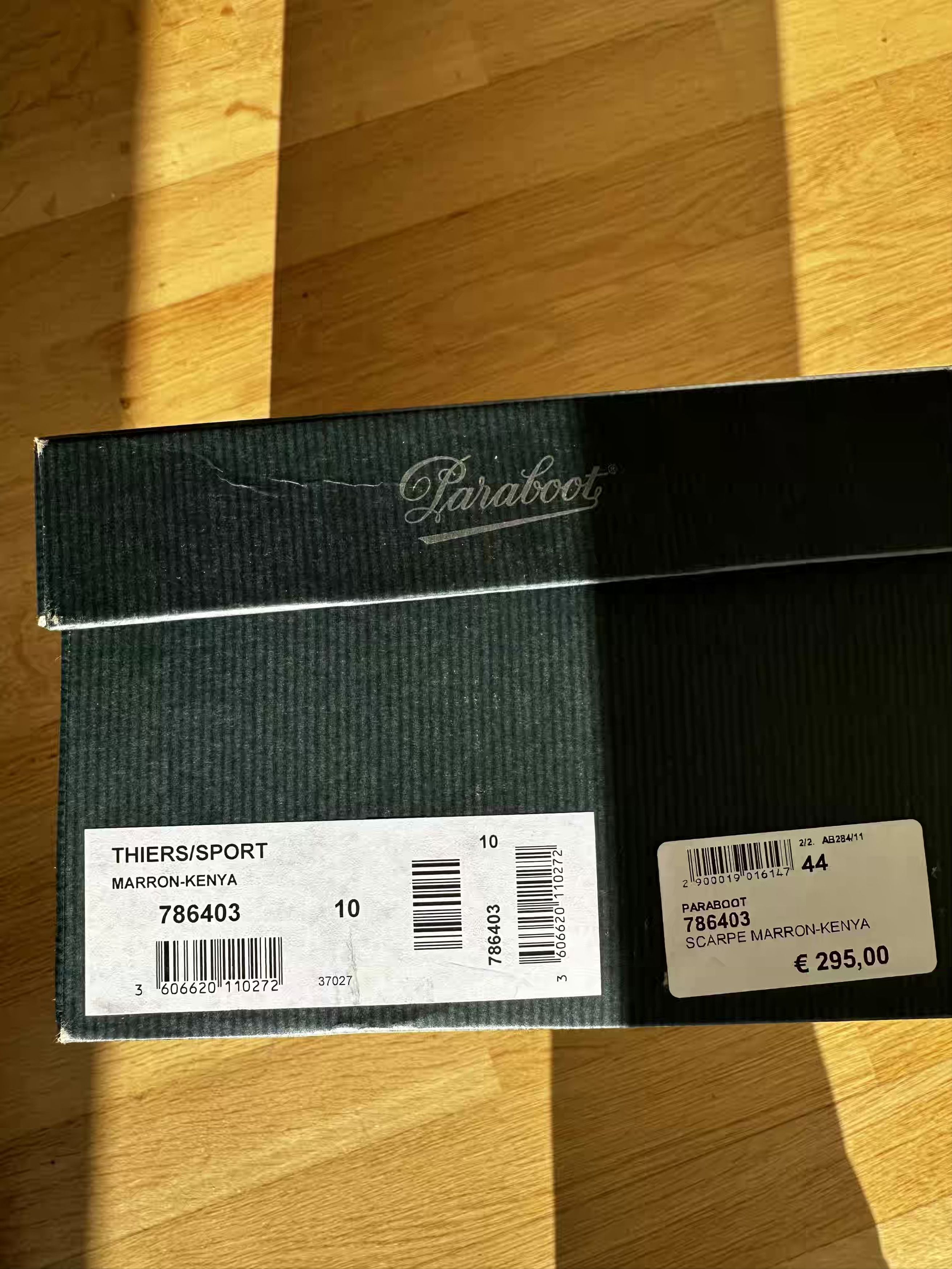 Paraboot THIERS/SPORT (Marron-Kenya) Size US 11 / EU 44 - 12 Thumbnail