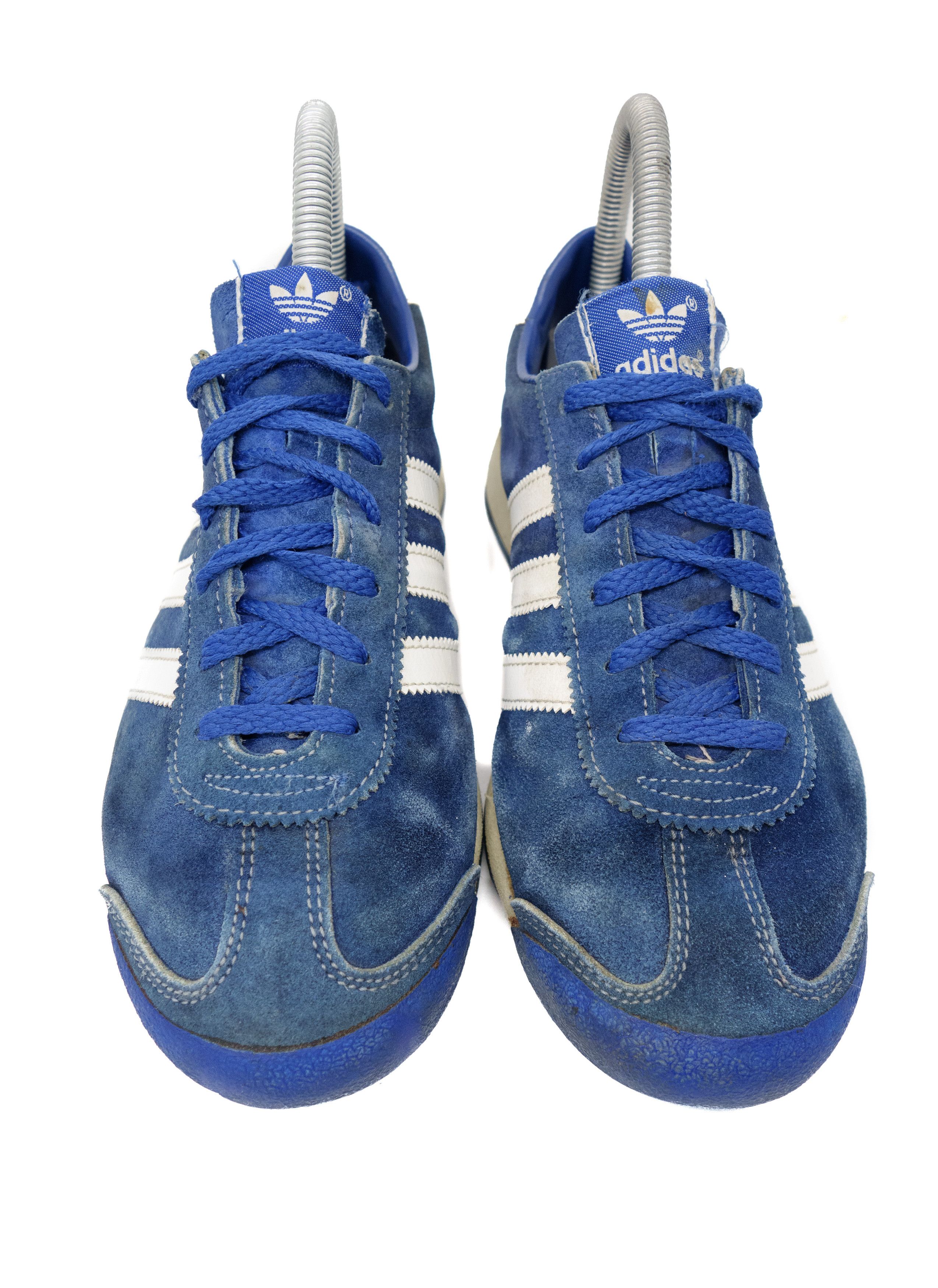 Adidas 80s Turbo Blue White Stripes Made in Taiwan Size US 8.5 / IT 38.5 - 4 Thumbnail