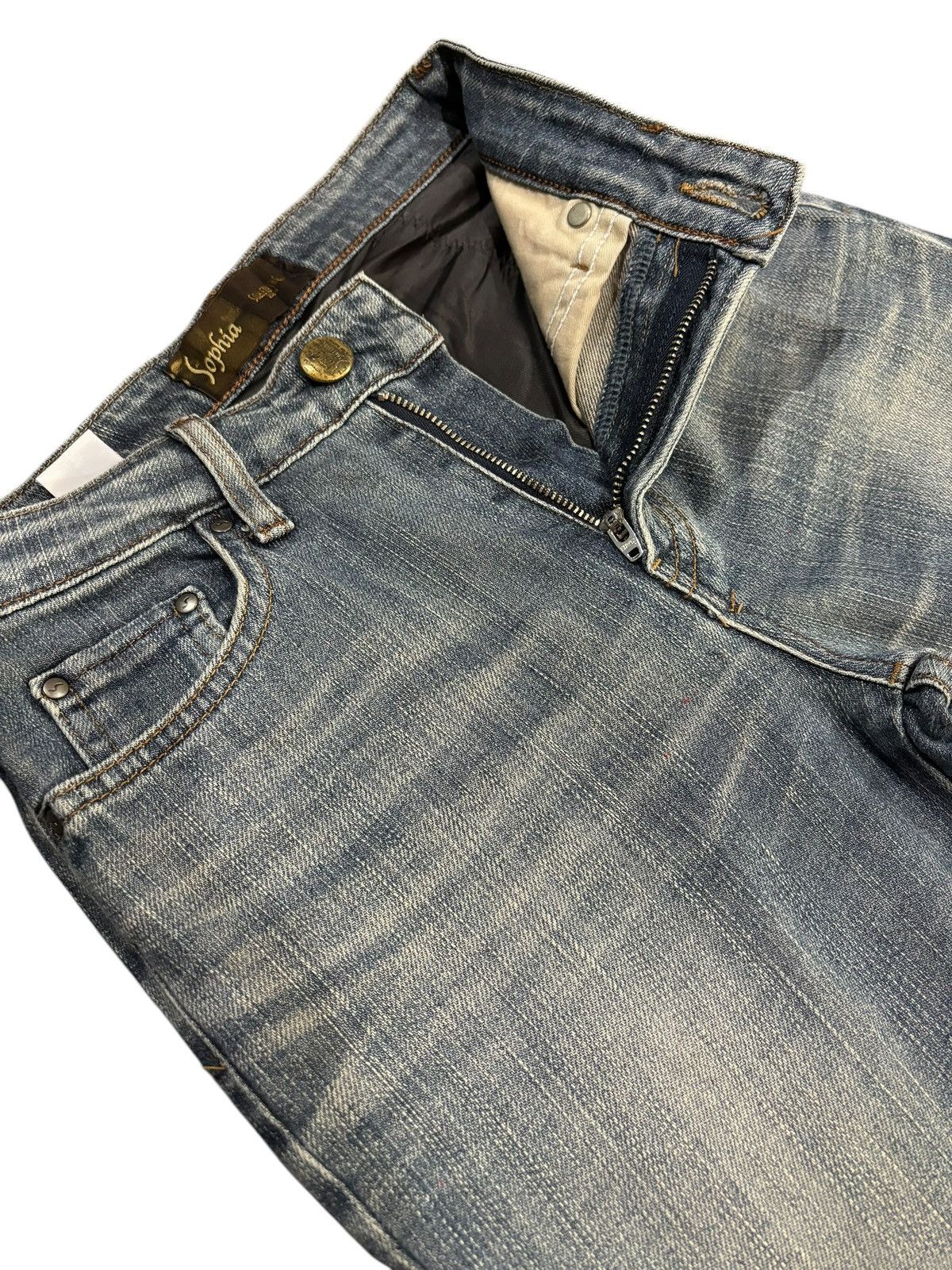 Edwin × Japanese Brand × Seditionaries Vintage Y2k Edwin Sophia Bootcut Flared Faded Jeans Size US 26 / EU 42 - 4 Thumbnail