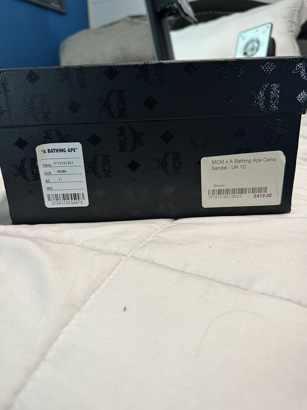 Bape × MCM BAPE x MCM Camo Slides Size US 11 / EU 44 - 4 Thumbnail