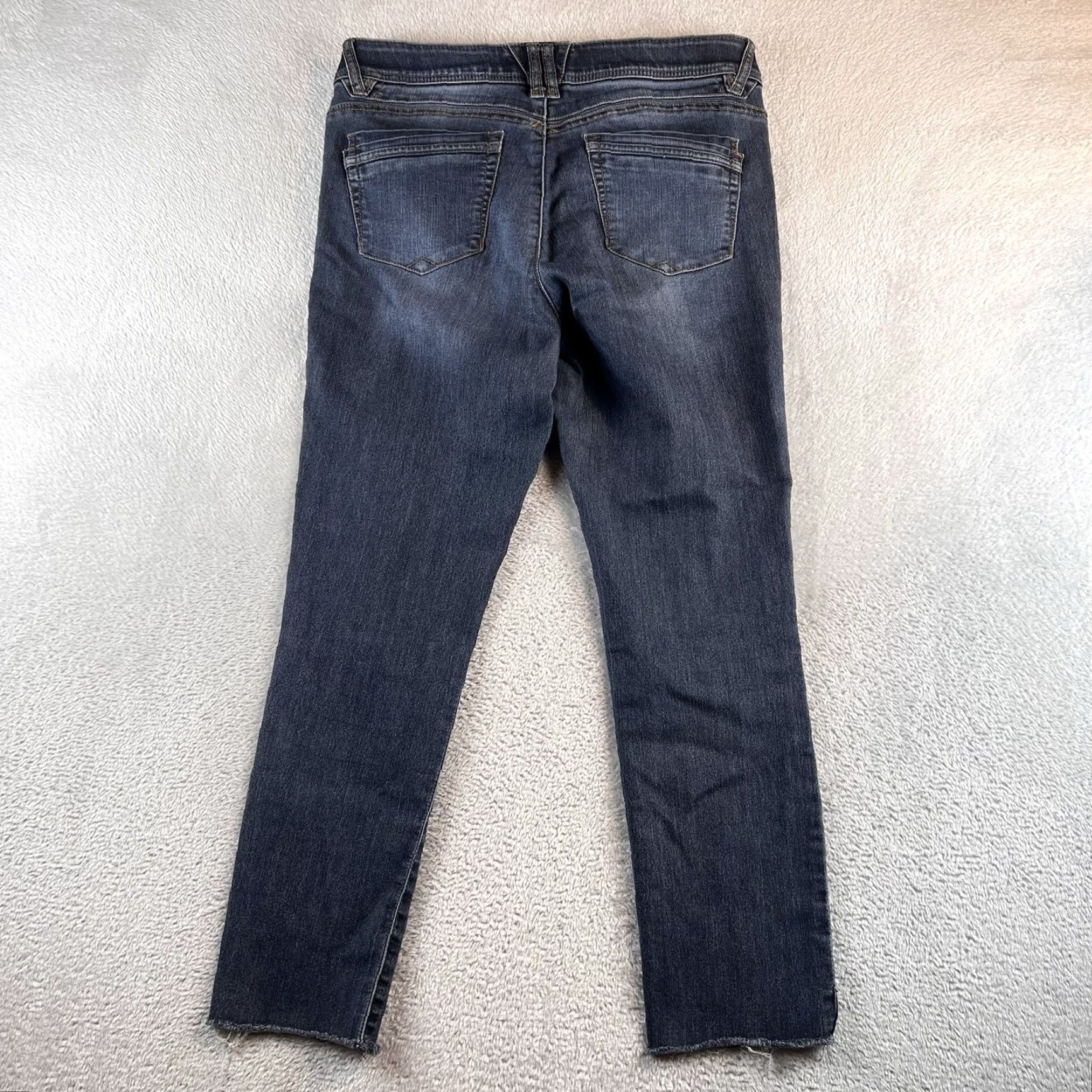 Vintage Democracy Jeans Women's 10 Blue City Preppy Straight Jeans with Stretch, Mid Rise, Button Zip, Pockets, Inseam See Images Size 32" / US 10 / IT 46 - 2 Thumbnail