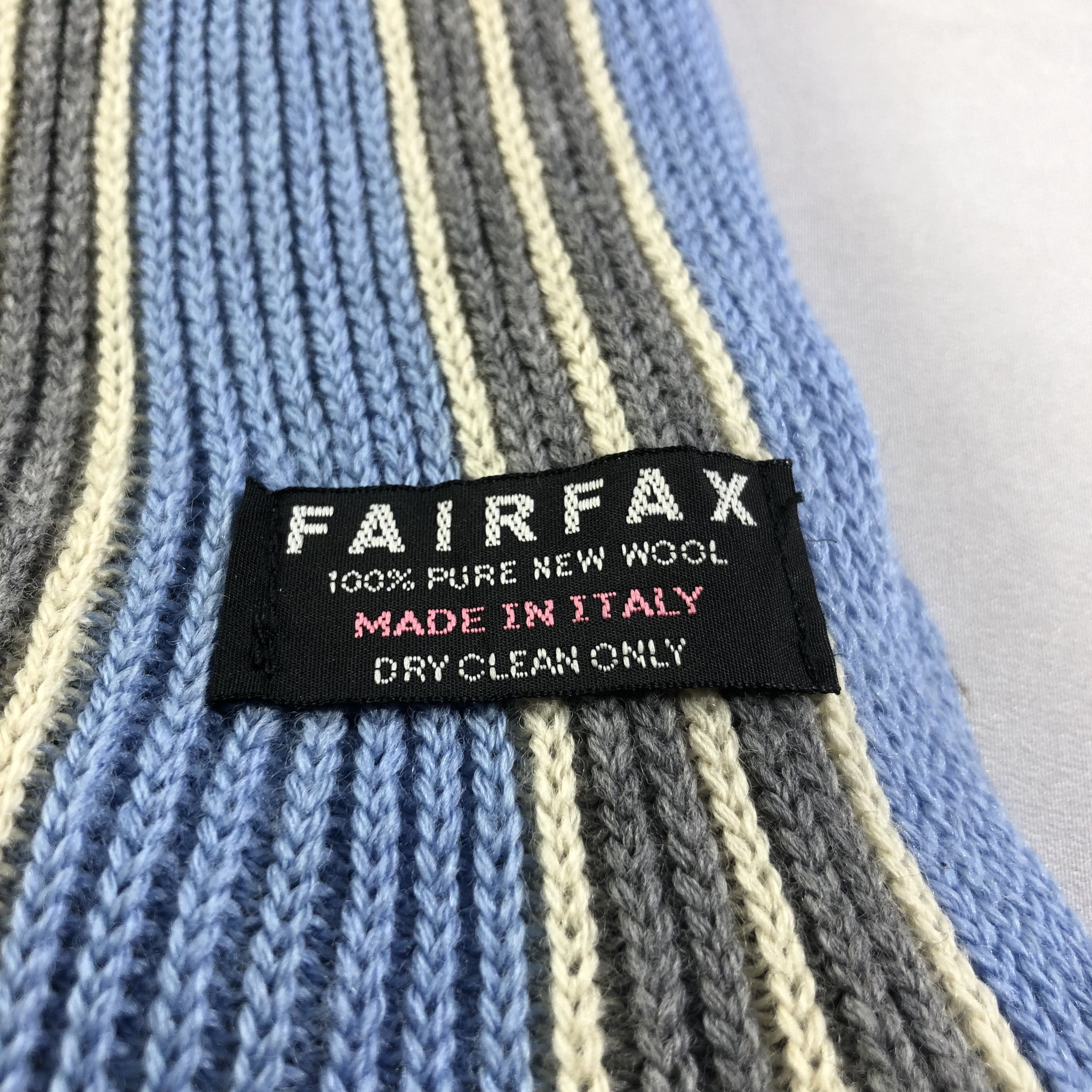424 Fairfax Made in Italy Striped Knit Scarf Muffler V1542 Size ONE SIZE - 7 Thumbnail