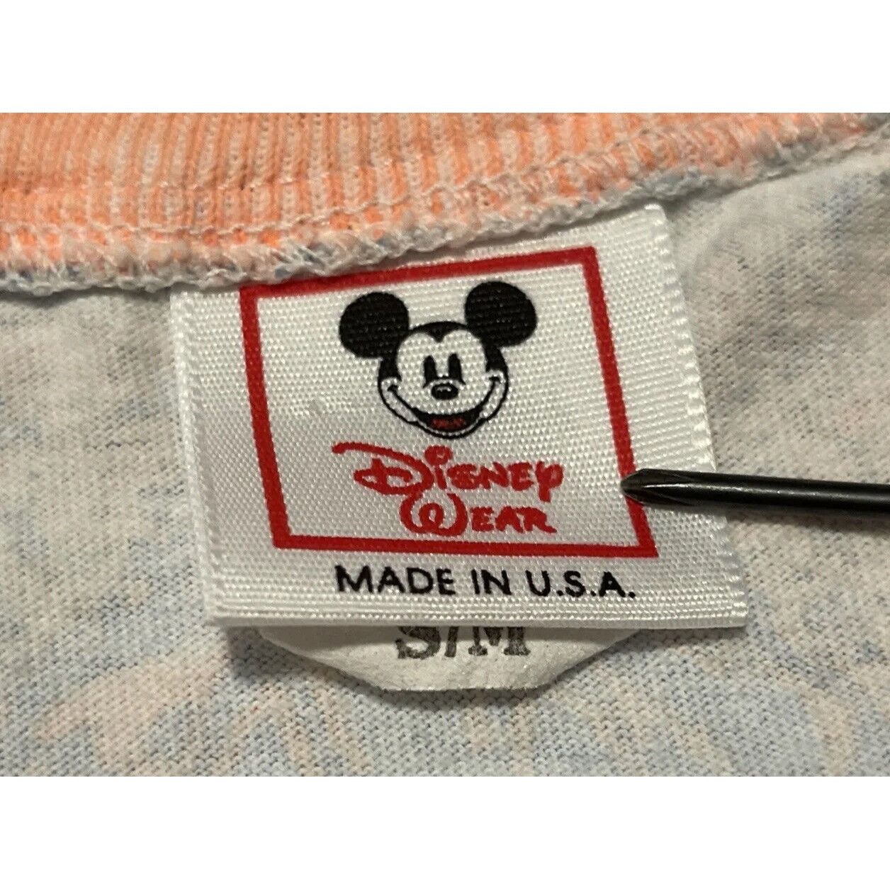 Disney Vintage 80s S/M Disney World Donald Duck Mickey AOP Single S Size US M / EU 48-50 / 2 - 6 Thumbnail