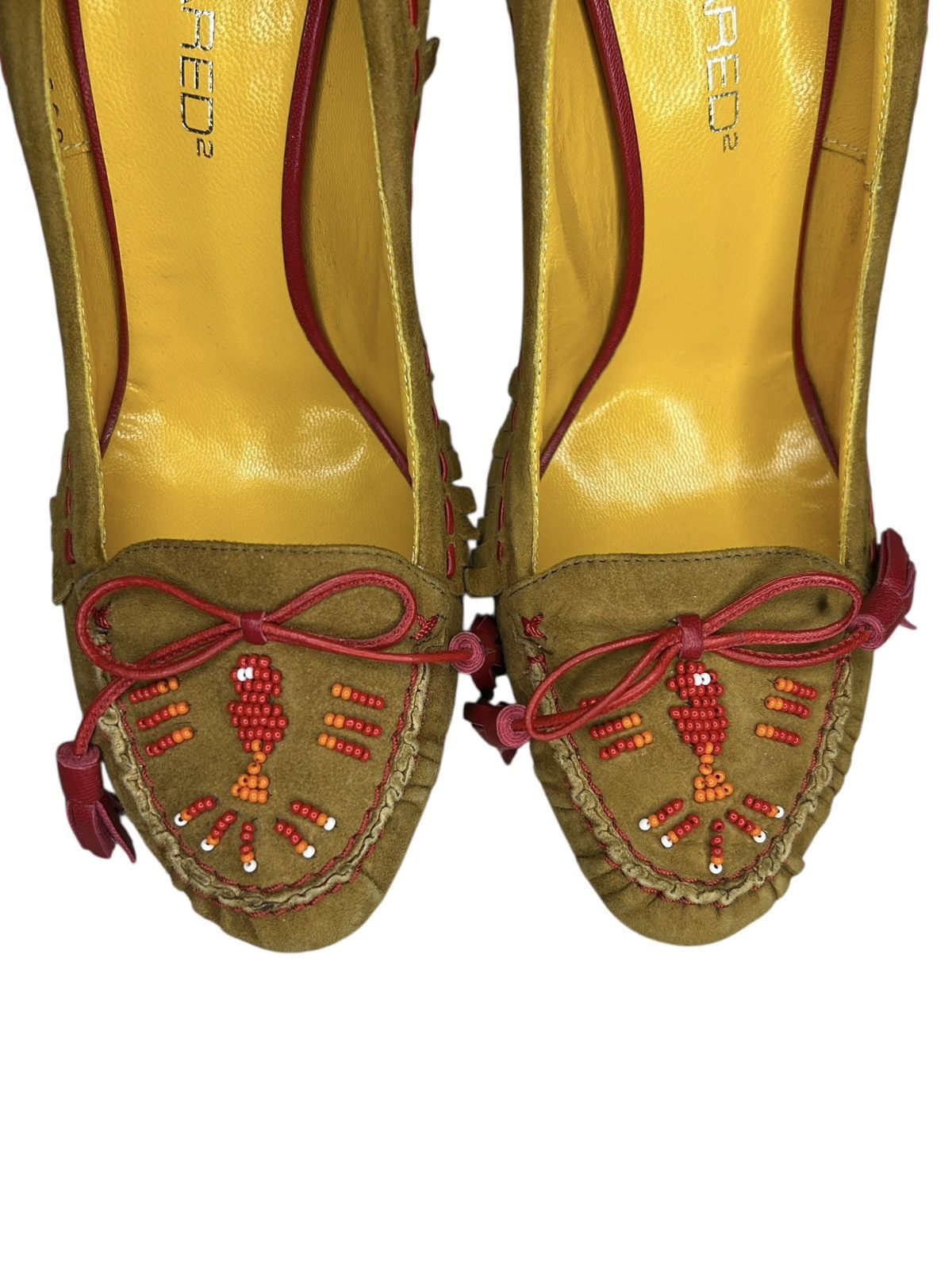 Dsquared2 S/S 06 Beaded Fringe Heels Size US 7 / IT 37 - 2 Thumbnail