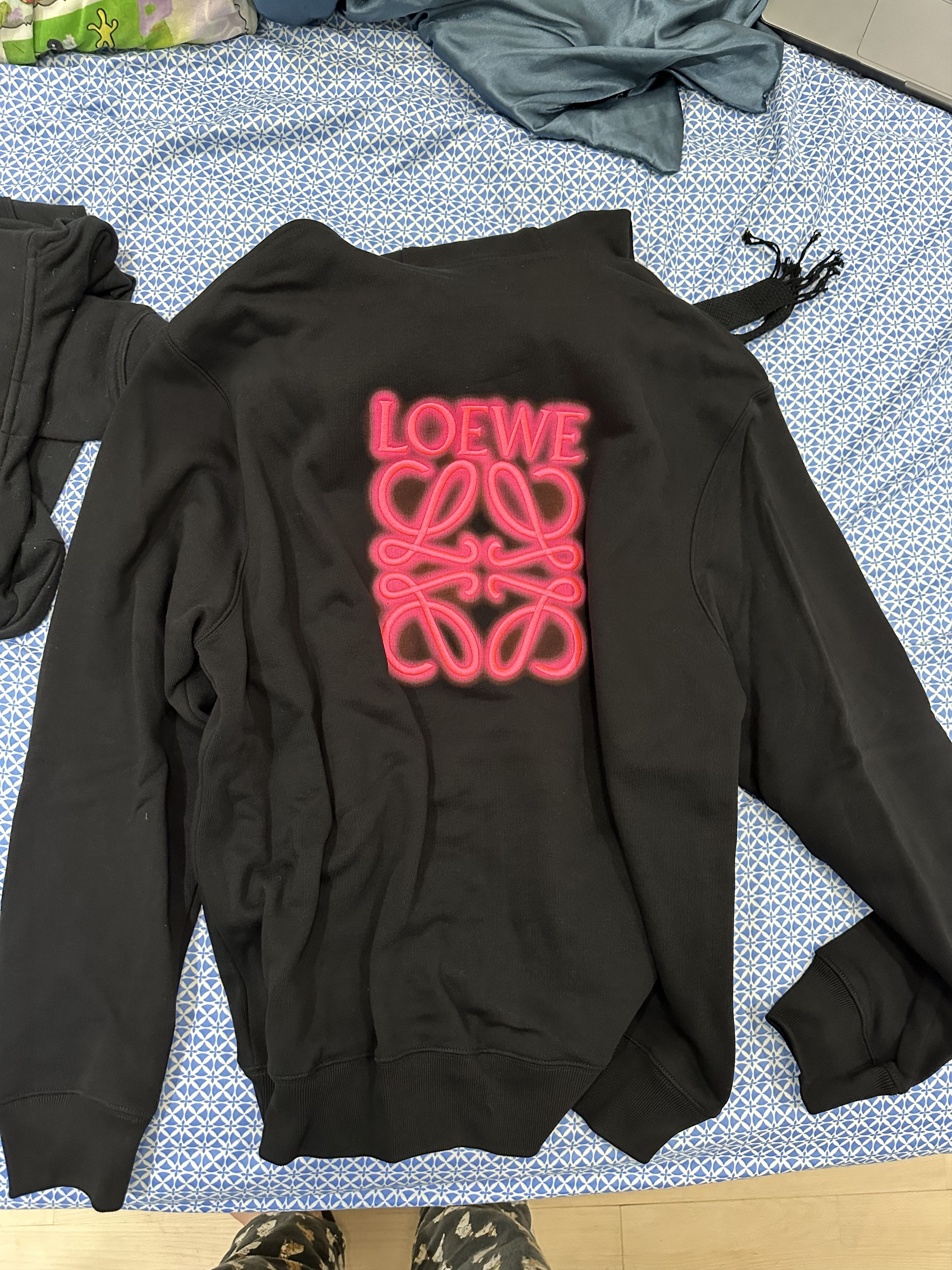 Loewe Loewe Neon Anagram Hoodie Size US L / EU 52-54 / 3 - 3 Thumbnail