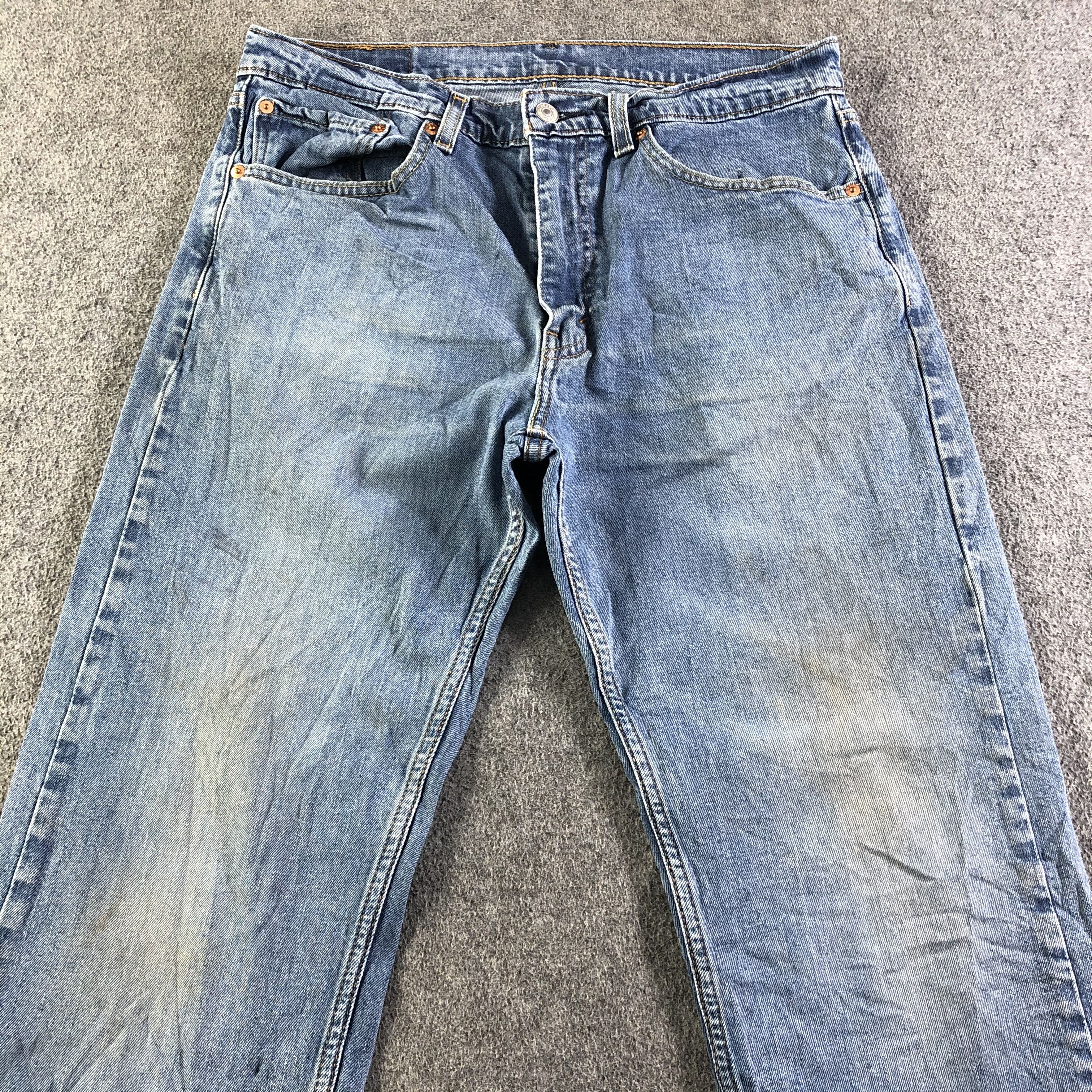 Levi's Vintage Blue Wash Levis 505 Jeans-J4332 Size US 32 / EU 48 - 3 Thumbnail