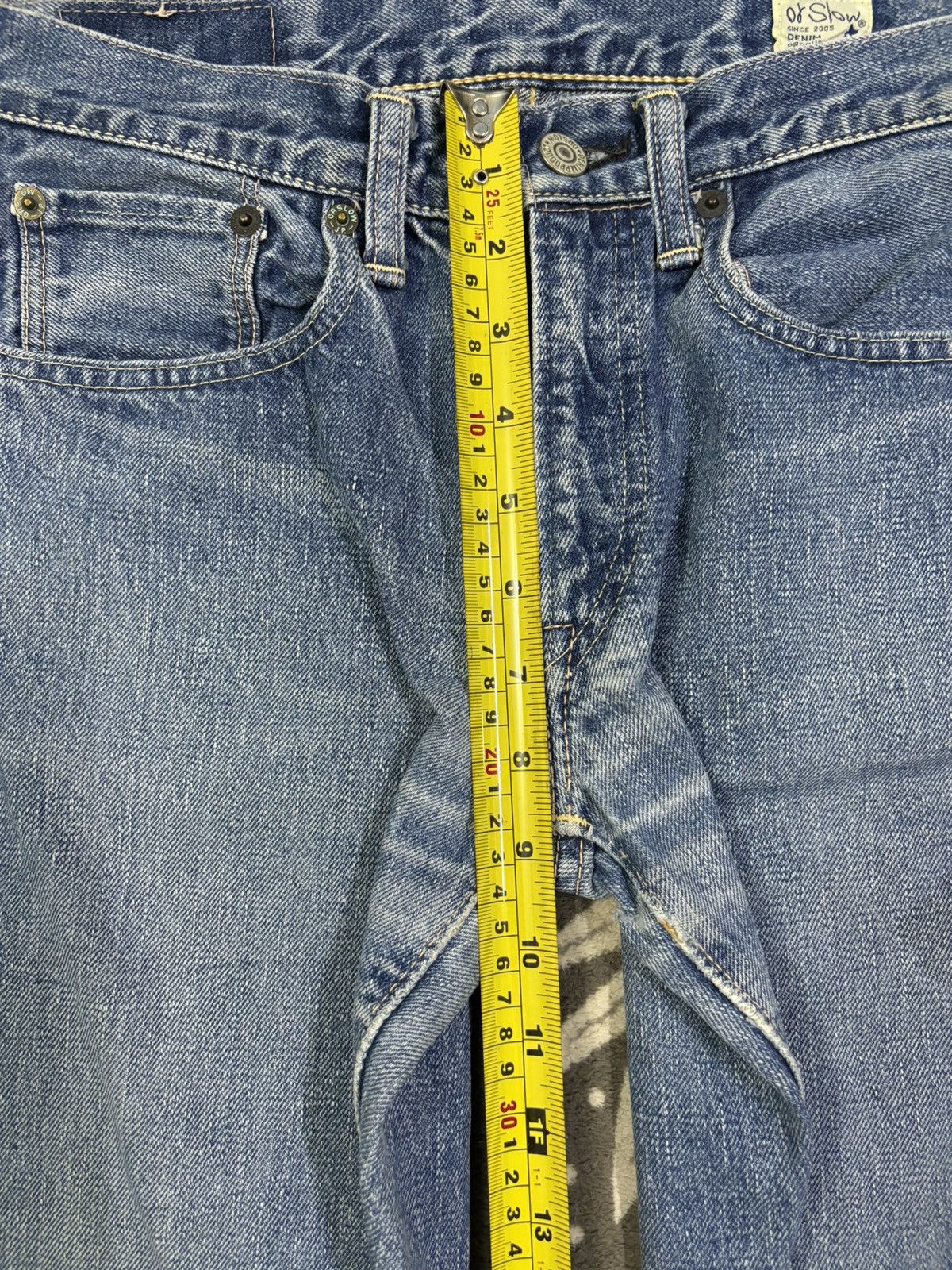 Orslow Vintage Y2K Orslow Selvedge Blue Faded Straight Leg Jeans Size US 28 / EU 44 - 20 Thumbnail