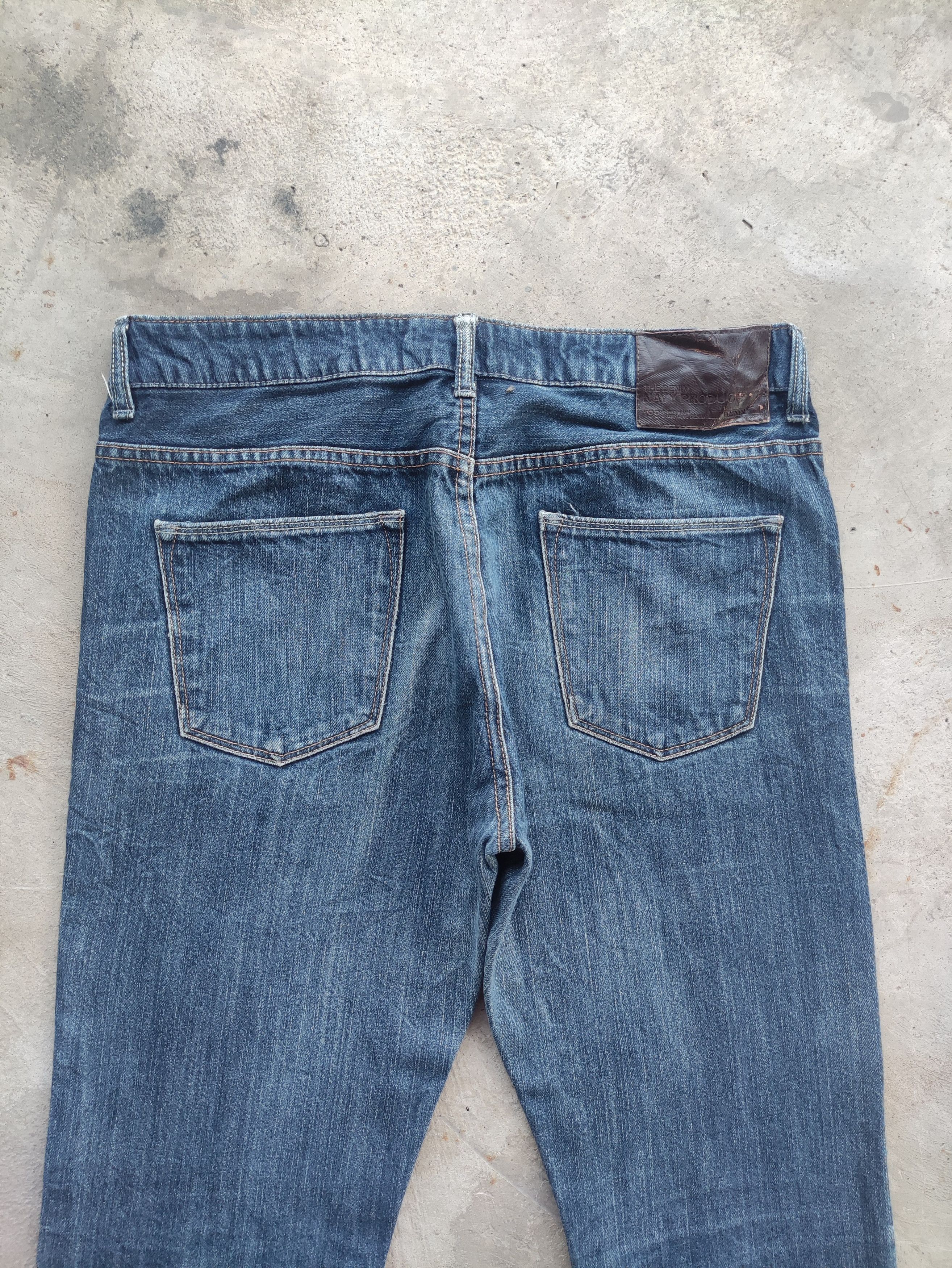 Old Navy Vintage Navy Jean Distressed Faded Denim Size US 34 / EU 50 - 9 Thumbnail