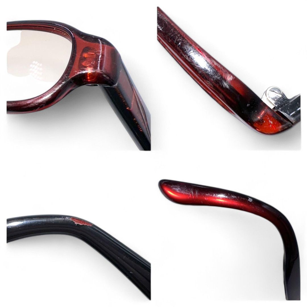 Gucci Gucci - Glasses Side Logo Monogram Retro Red Full Rim Size ONE SIZE - 8 Thumbnail