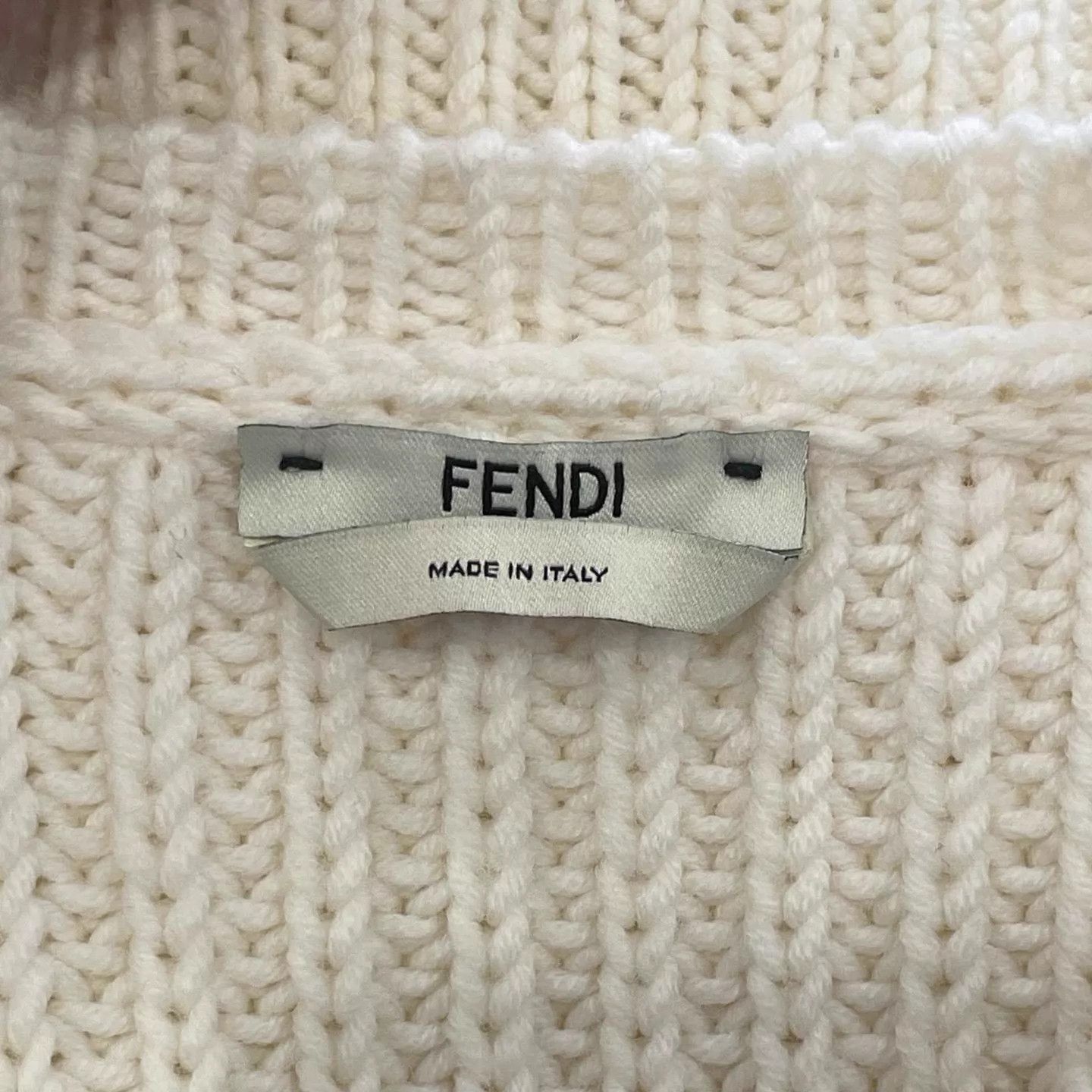 Fendi Fendi Beige 3D Logo Sweater Size 38 Size XS / US 0-2 / IT 36-38 - 5 Thumbnail