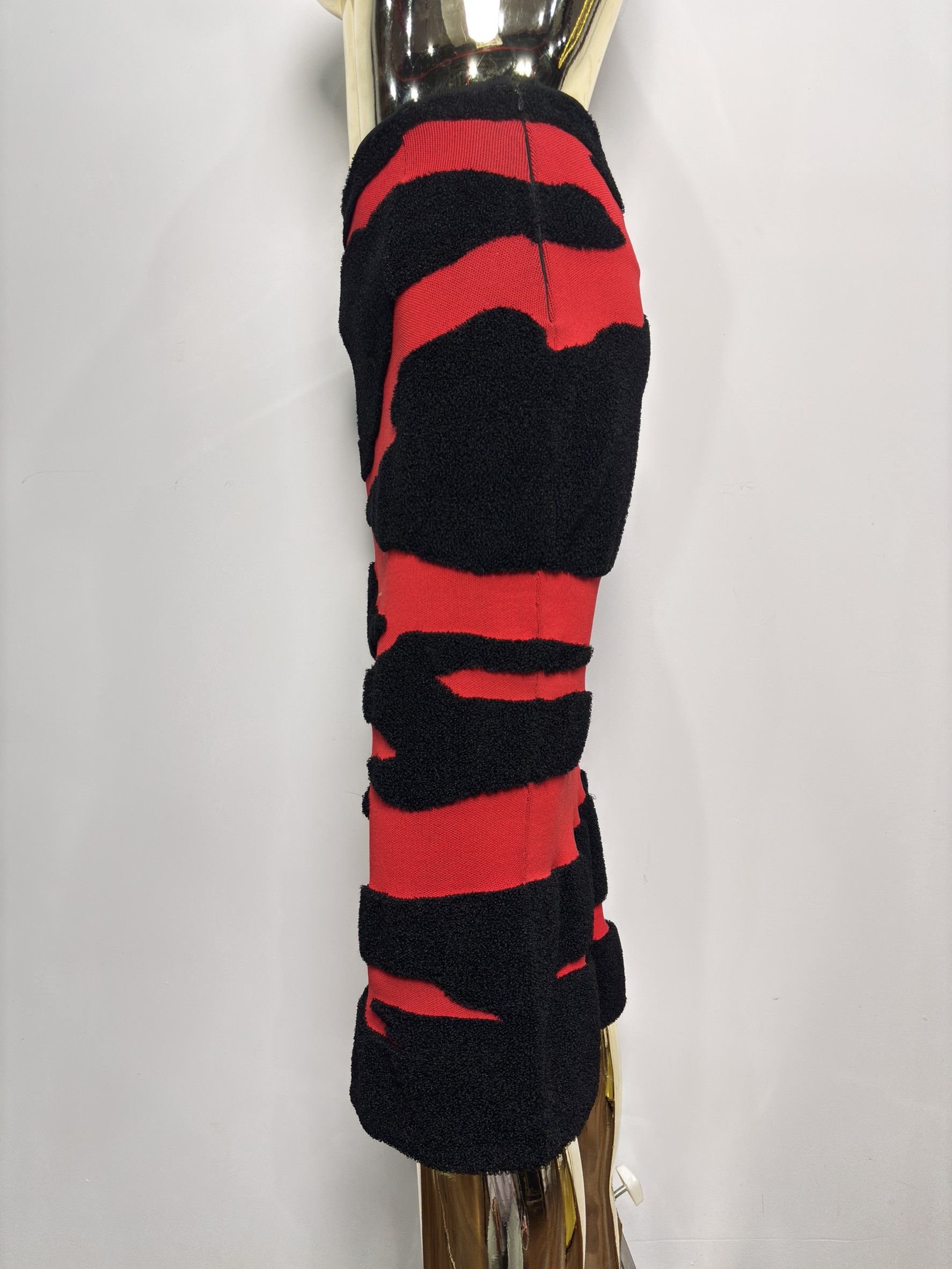 Proenza Schouler Proenza Schouler Red & Black Knit Pencil Skirt Size 28" / US 6 / IT 42 - 6 Thumbnail