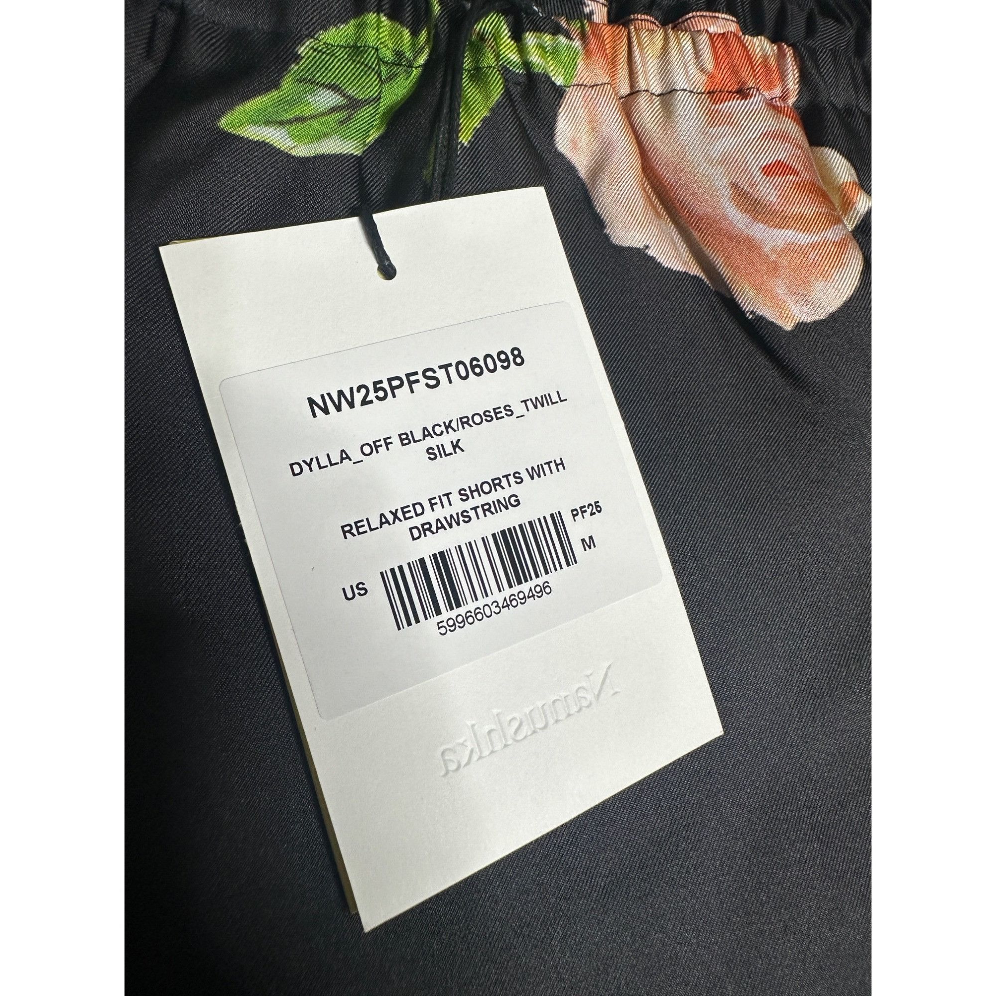 Nanushka Nanushka Dylla Silk Floral Relaxed Fit Shorts With Drawstrin Size 27" / US 4 / IT 40 - 11 Thumbnail